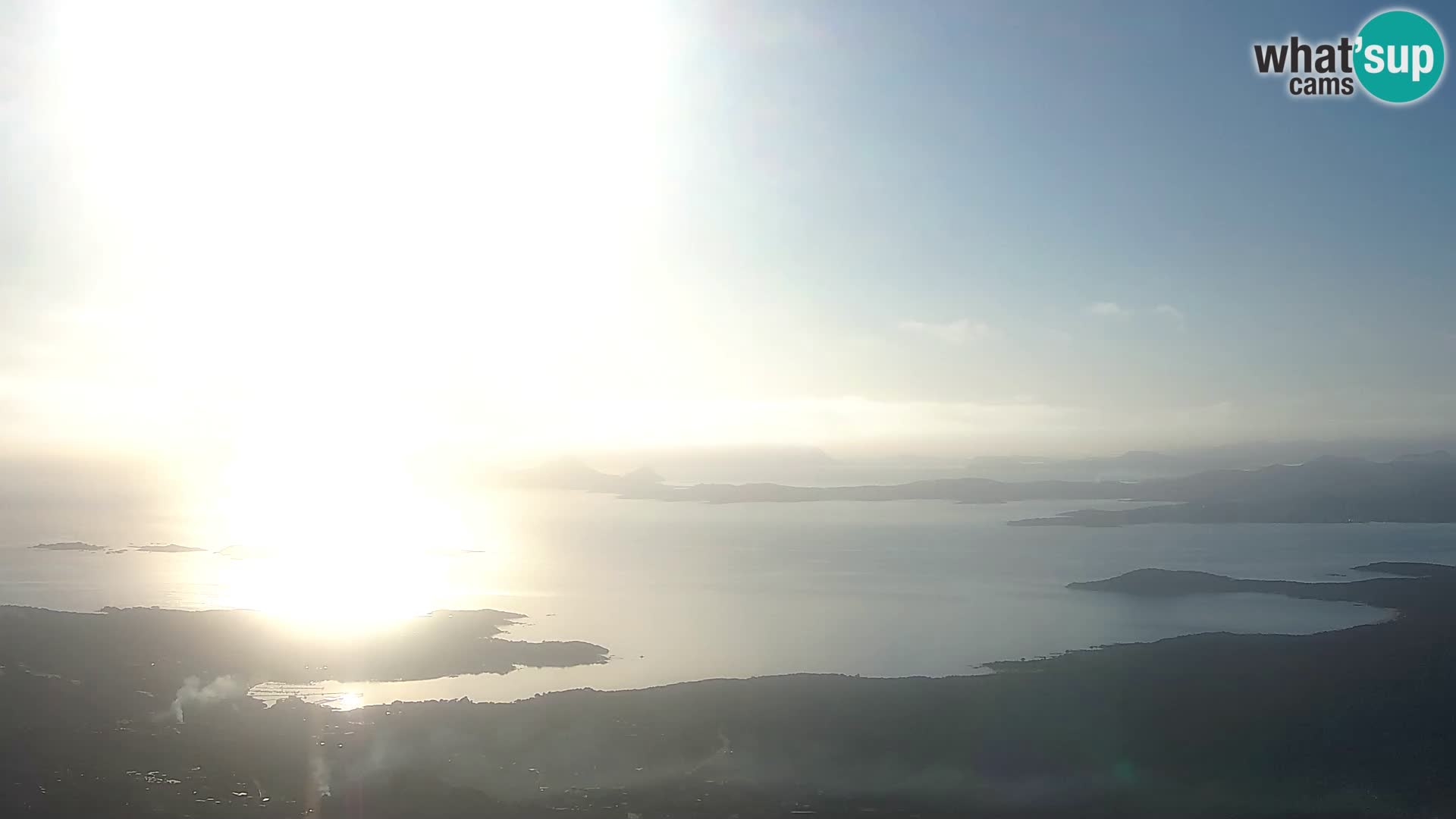 Monte Moro spletna kamera Costa Smeralda panoramski pogled na Sardinijo