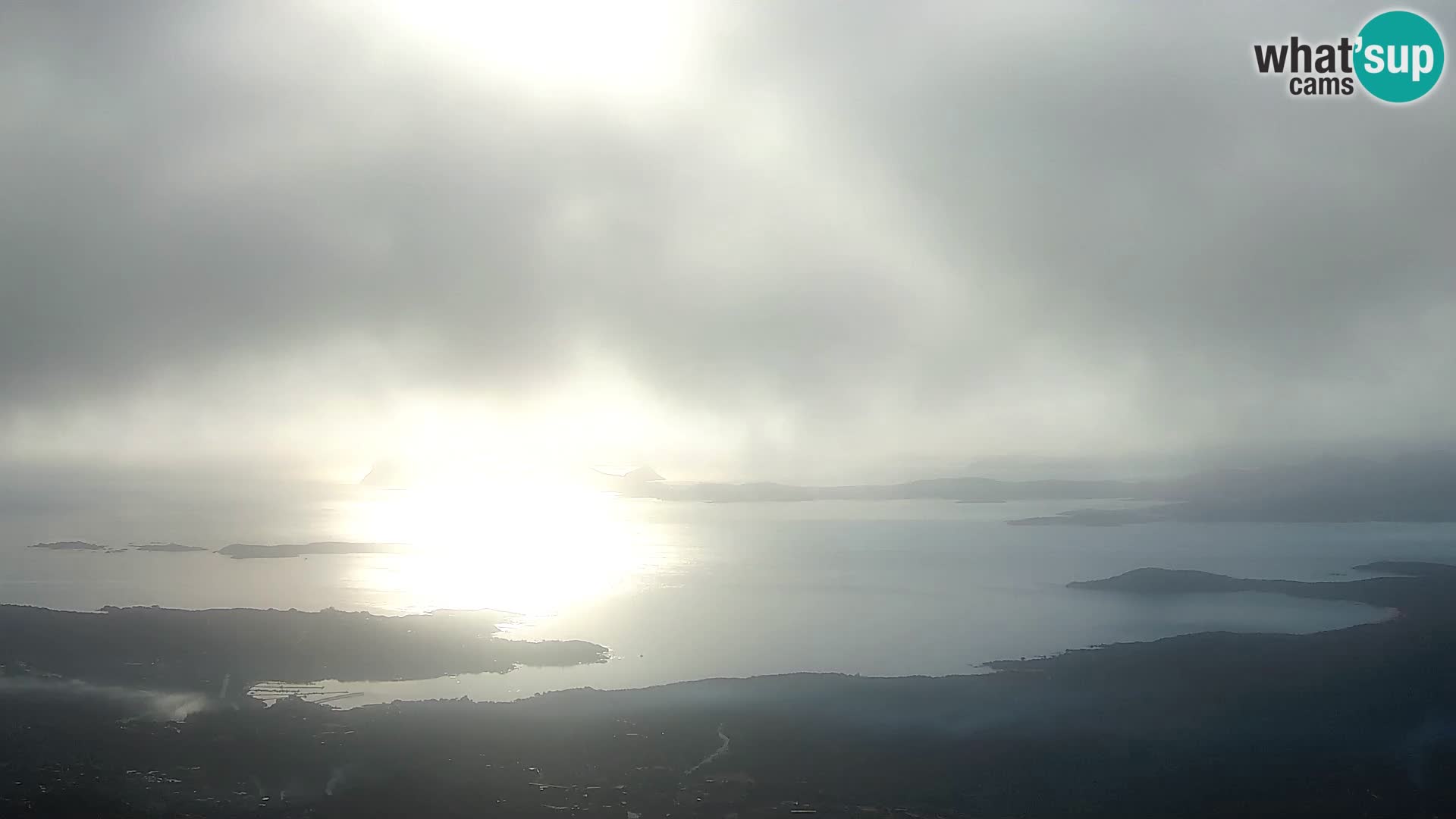 Monte Moro spletna kamera Costa Smeralda panoramski pogled na Sardinijo