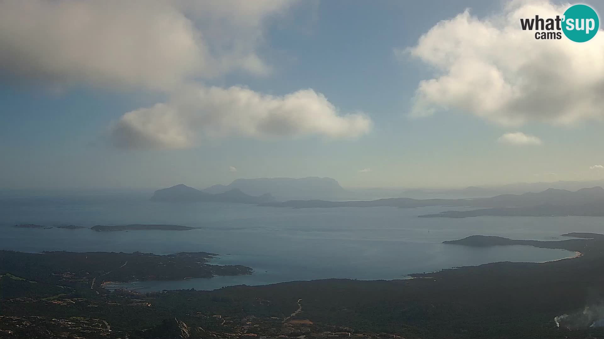 Monte Moro spletna kamera Costa Smeralda panoramski pogled na Sardinijo