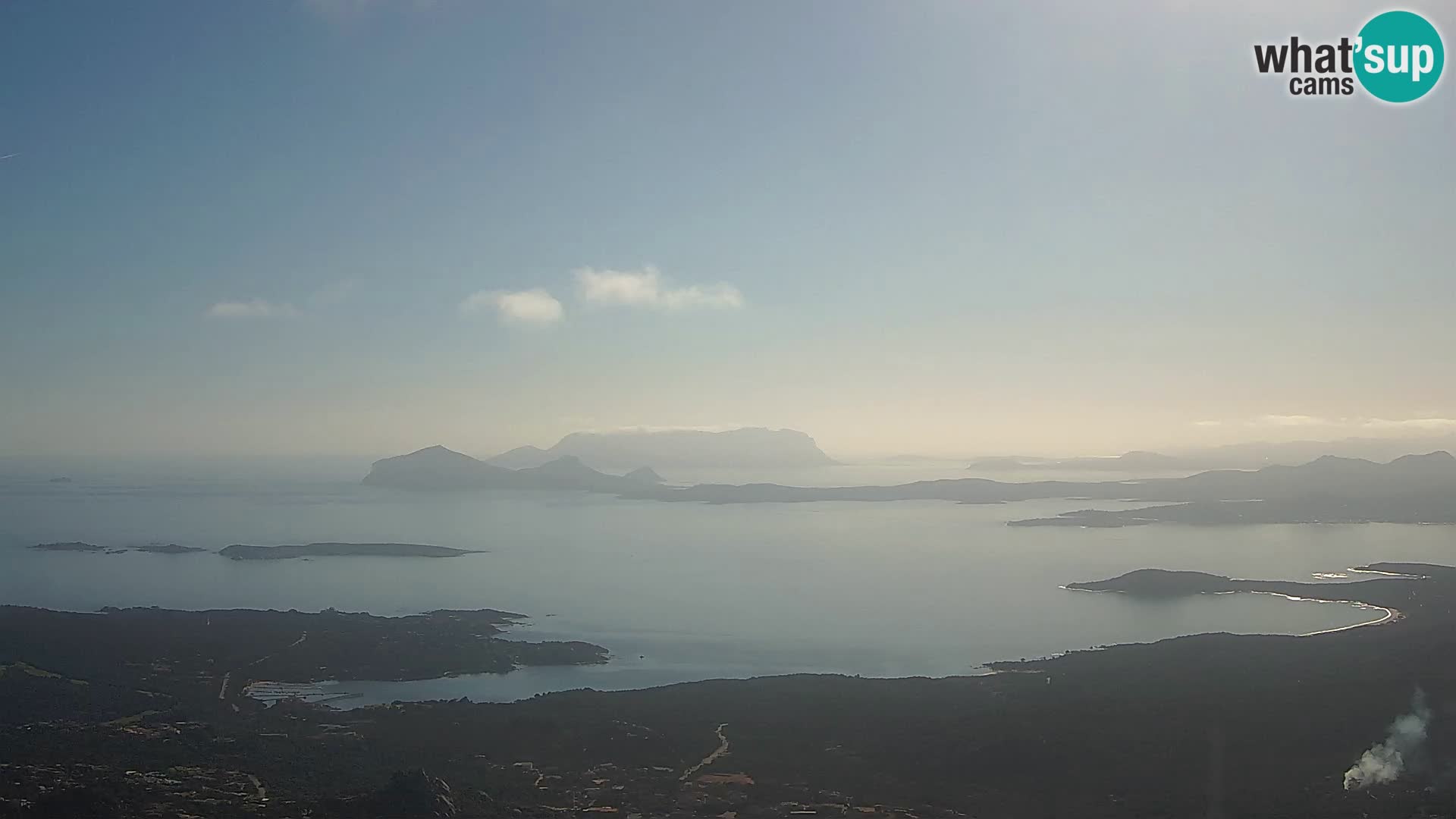 Monte Moro camera en vivo Costa Smeralda vista panorámica Cerdeña