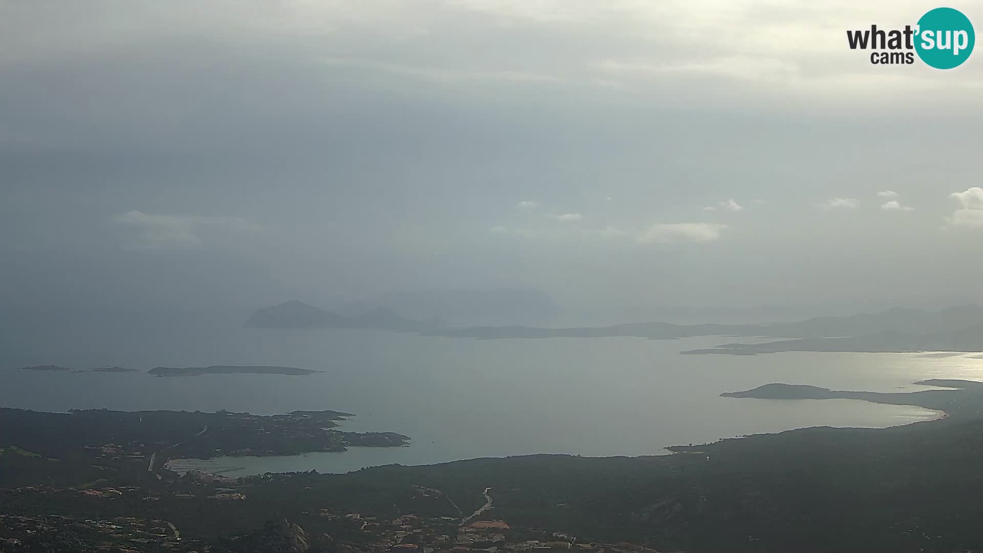 Monte Moro spletna kamera Costa Smeralda panoramski pogled na Sardinijo