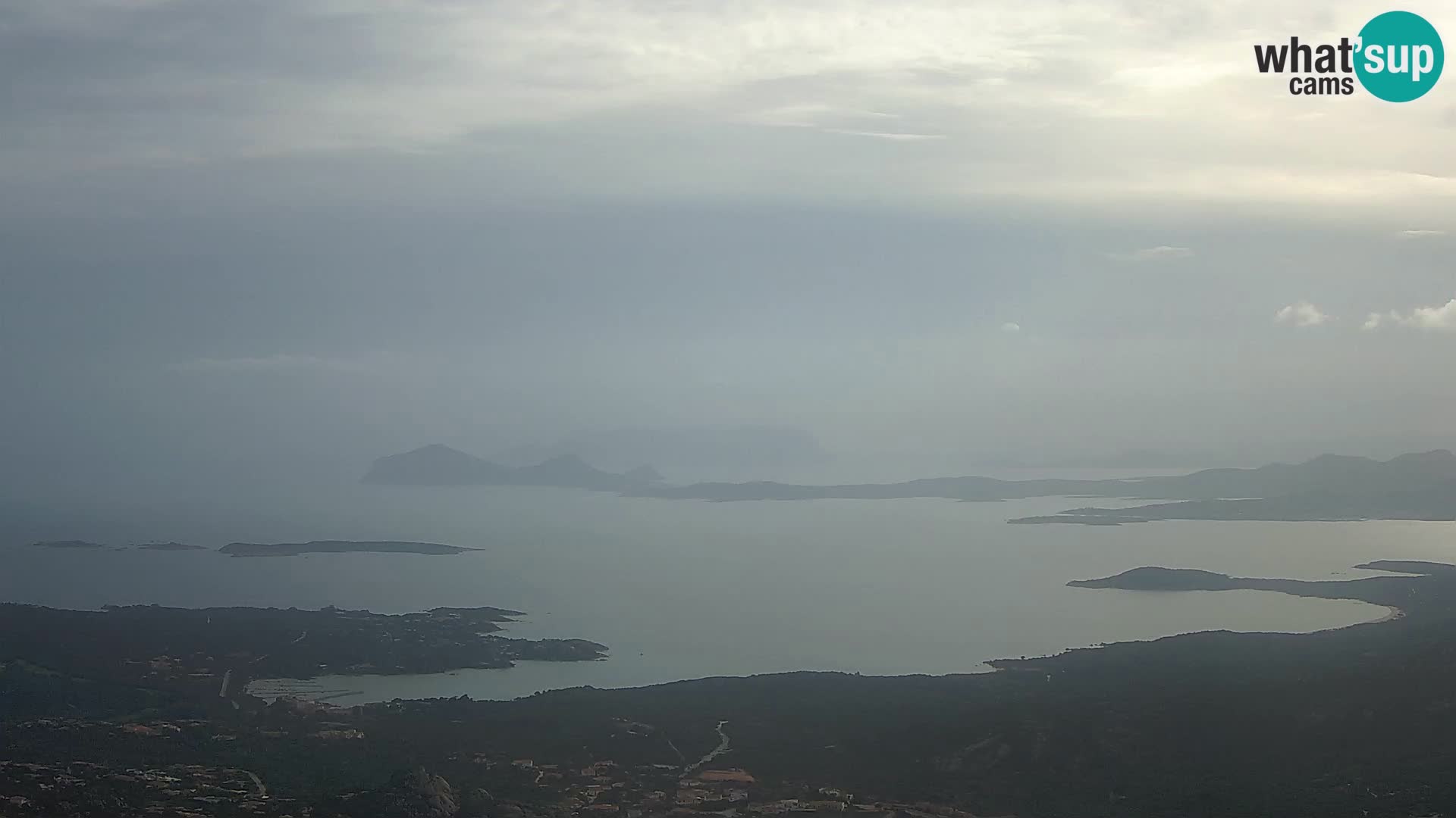 Monte Moro spletna kamera Costa Smeralda panoramski pogled na Sardinijo