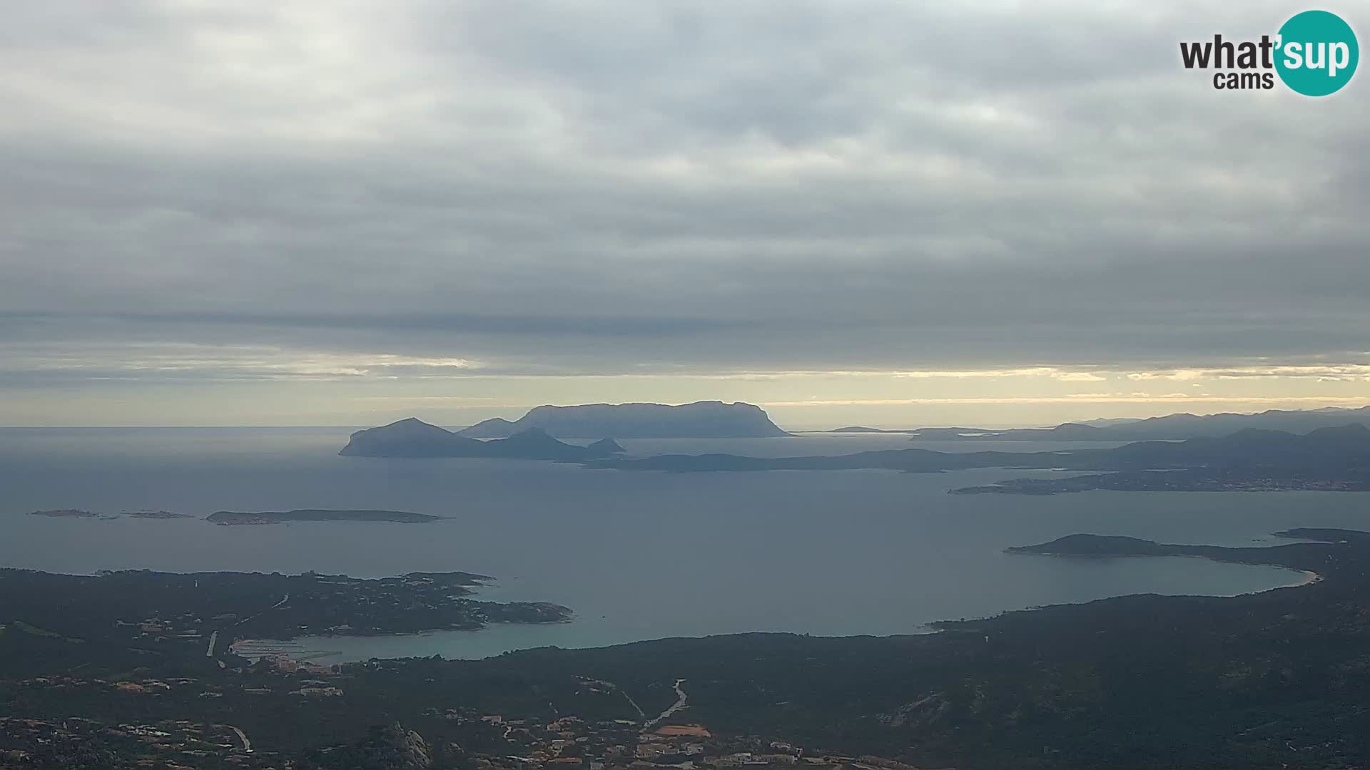 Monte Moro web kamera Costa Smeralda panoramski pogled na Sardiniju