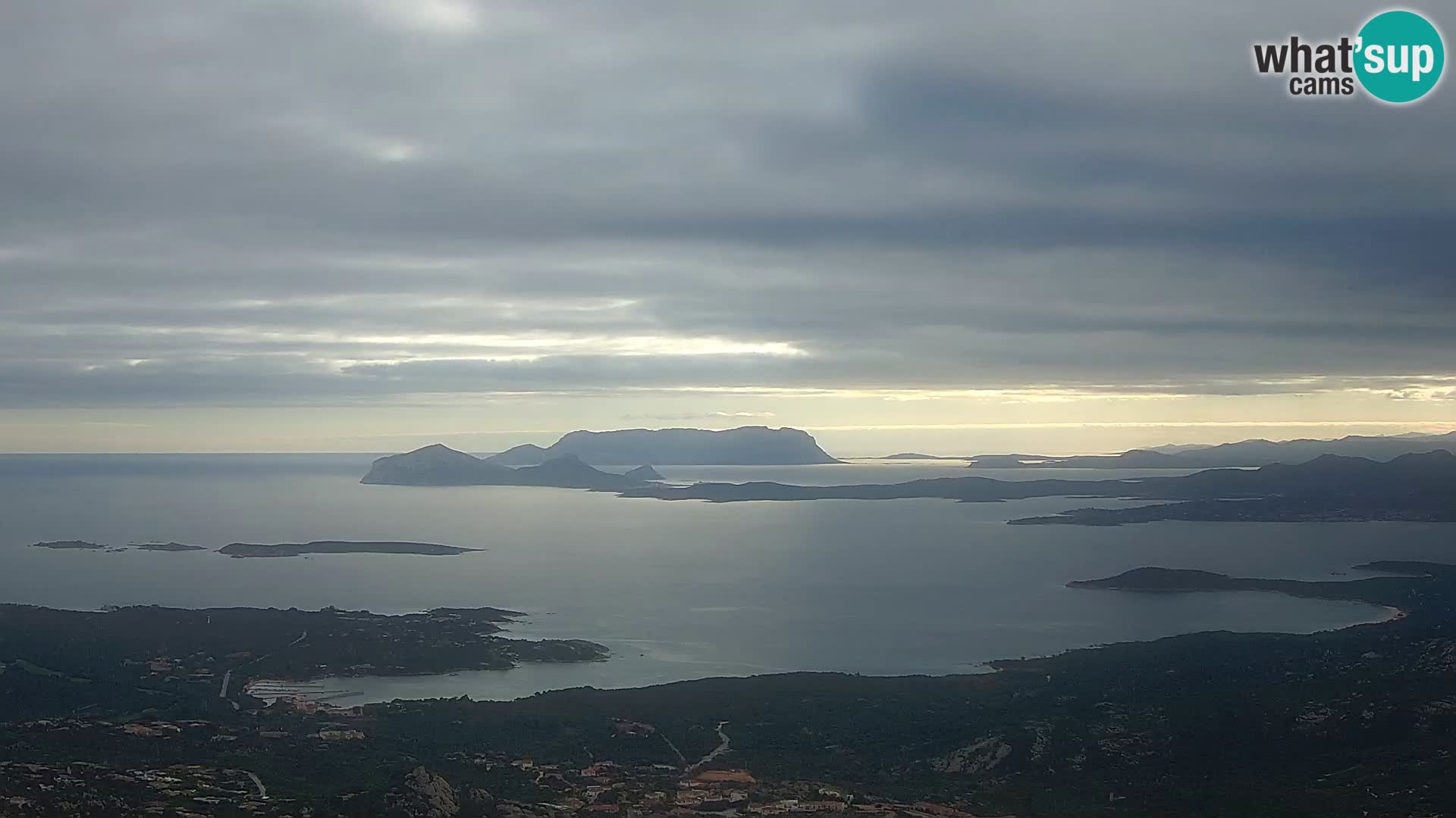 Monte Moro webcam Costa Smeralda vista panoramica Sardegna