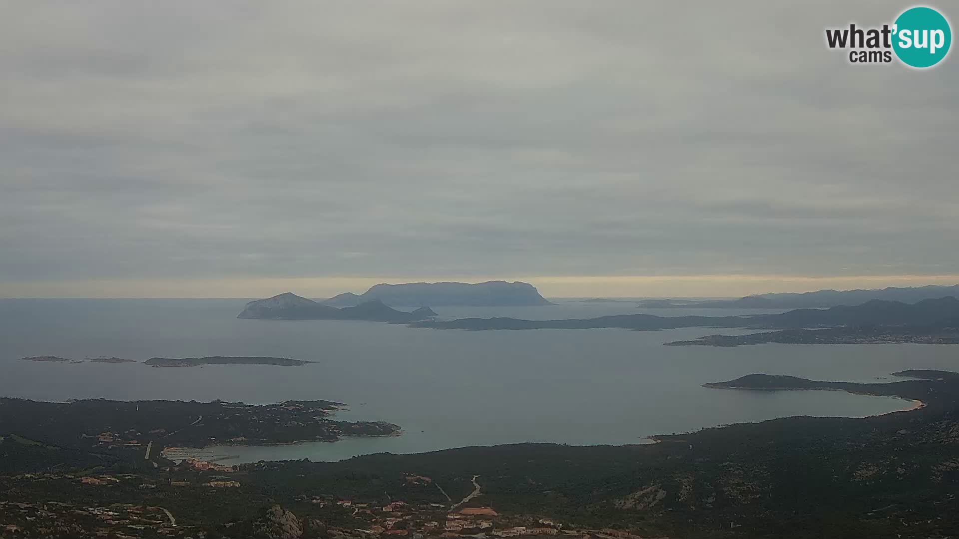 Monte Moro web kamera Costa Smeralda panoramski pogled na Sardiniju