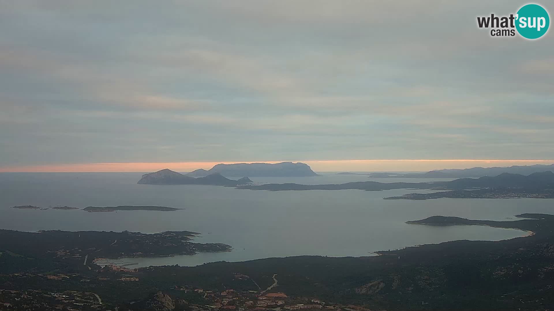 Monte Moro camera en vivo Costa Smeralda vista panorámica Cerdeña