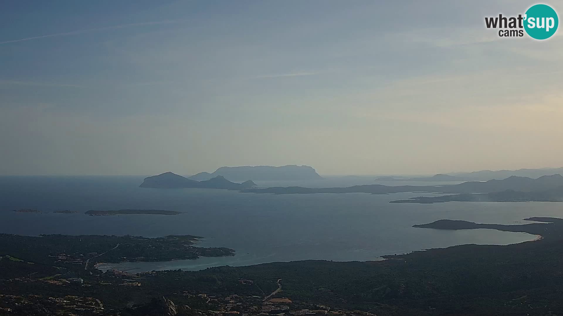 Monte Moro camera en vivo Costa Smeralda vista panorámica Cerdeña