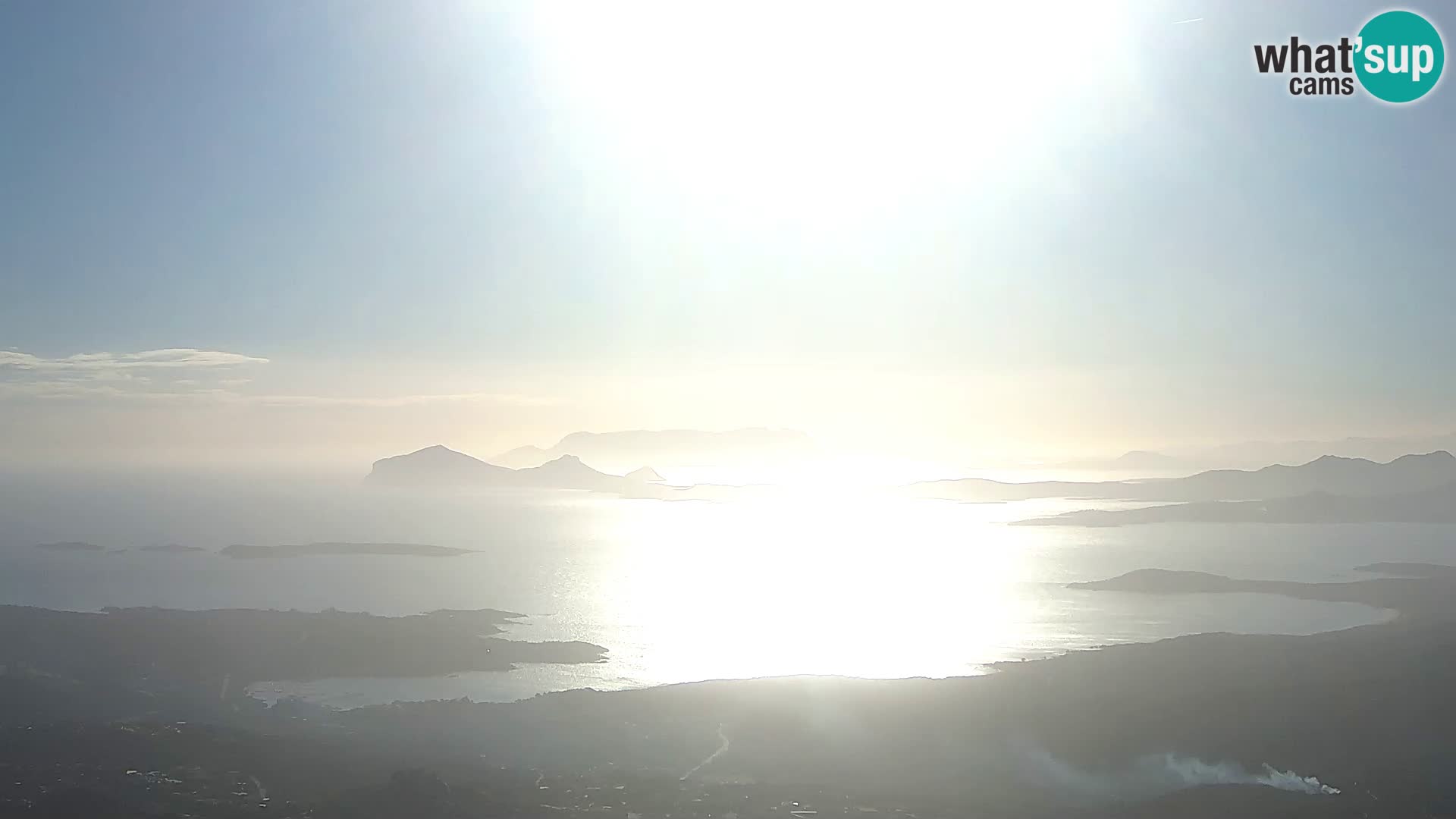 Monte Moro spletna kamera Costa Smeralda panoramski pogled na Sardinijo