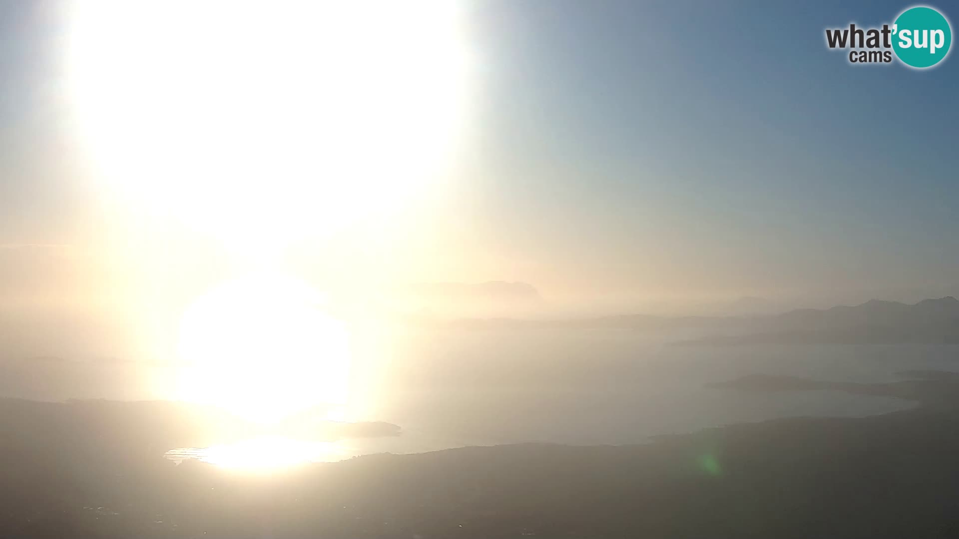 Monte Moro spletna kamera Costa Smeralda panoramski pogled na Sardinijo