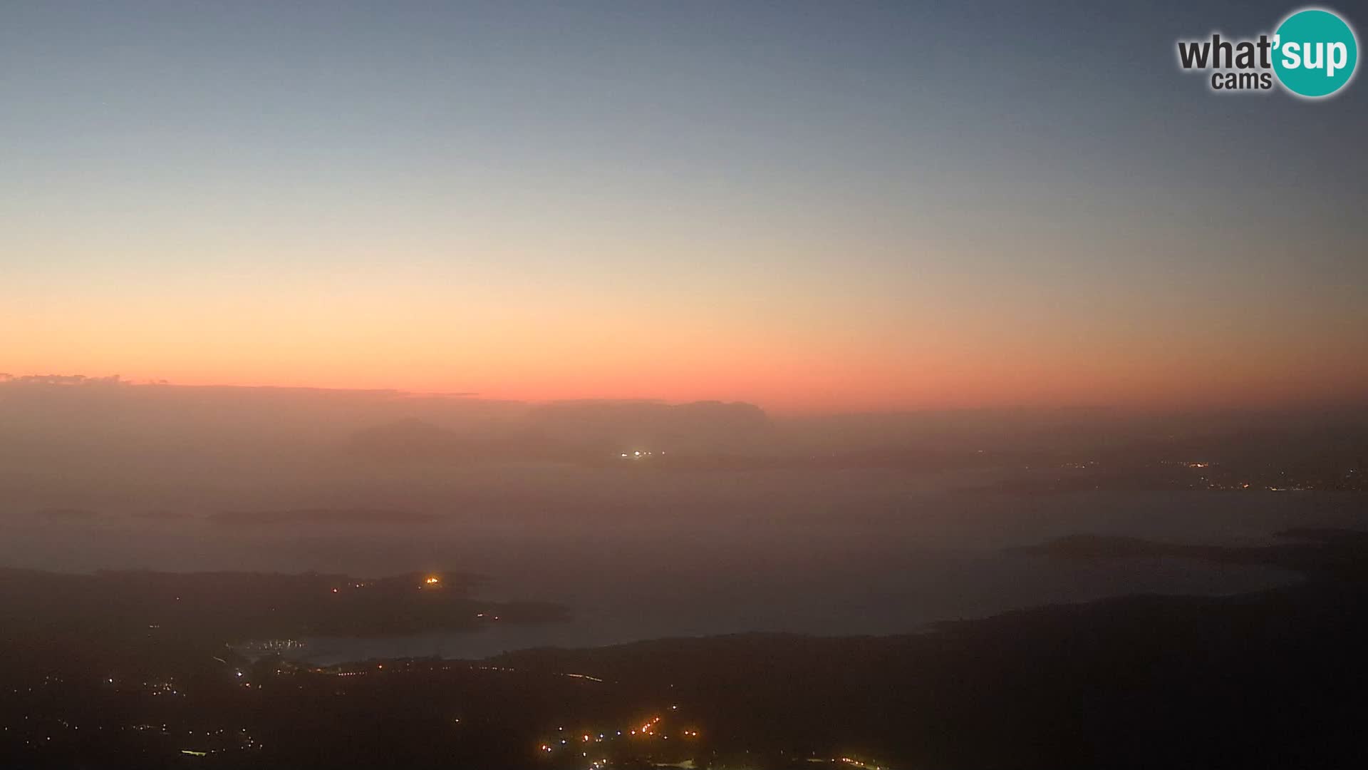 Monte Moro camera en vivo Costa Smeralda vista panorámica Cerdeña