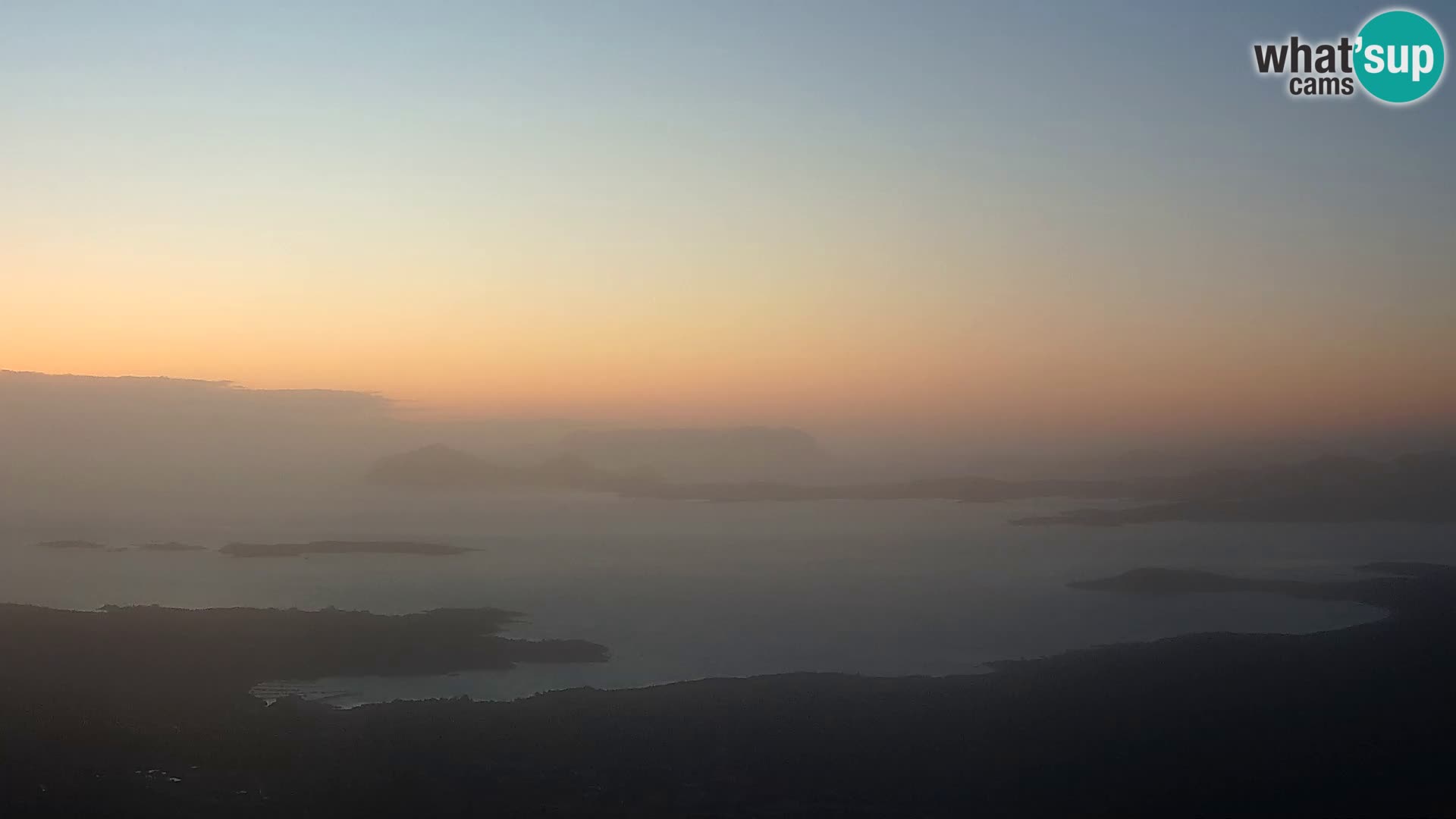 Monte Moro spletna kamera Costa Smeralda panoramski pogled na Sardinijo