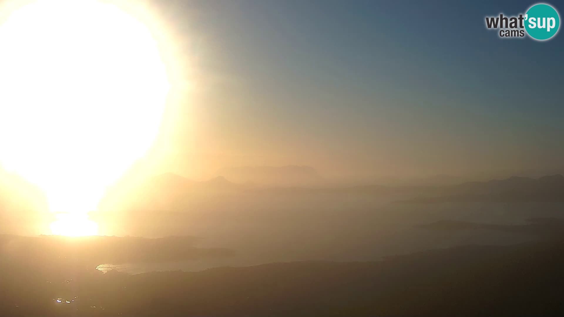 Monte Moro spletna kamera Costa Smeralda panoramski pogled na Sardinijo