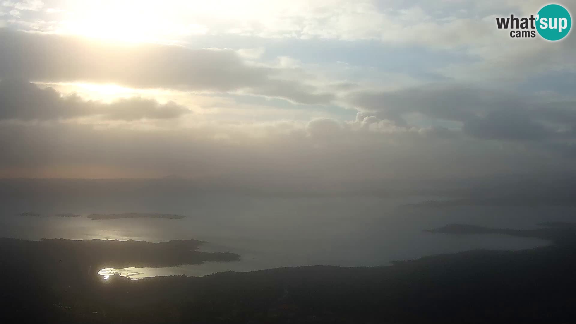 Monte Moro spletna kamera Costa Smeralda panoramski pogled na Sardinijo