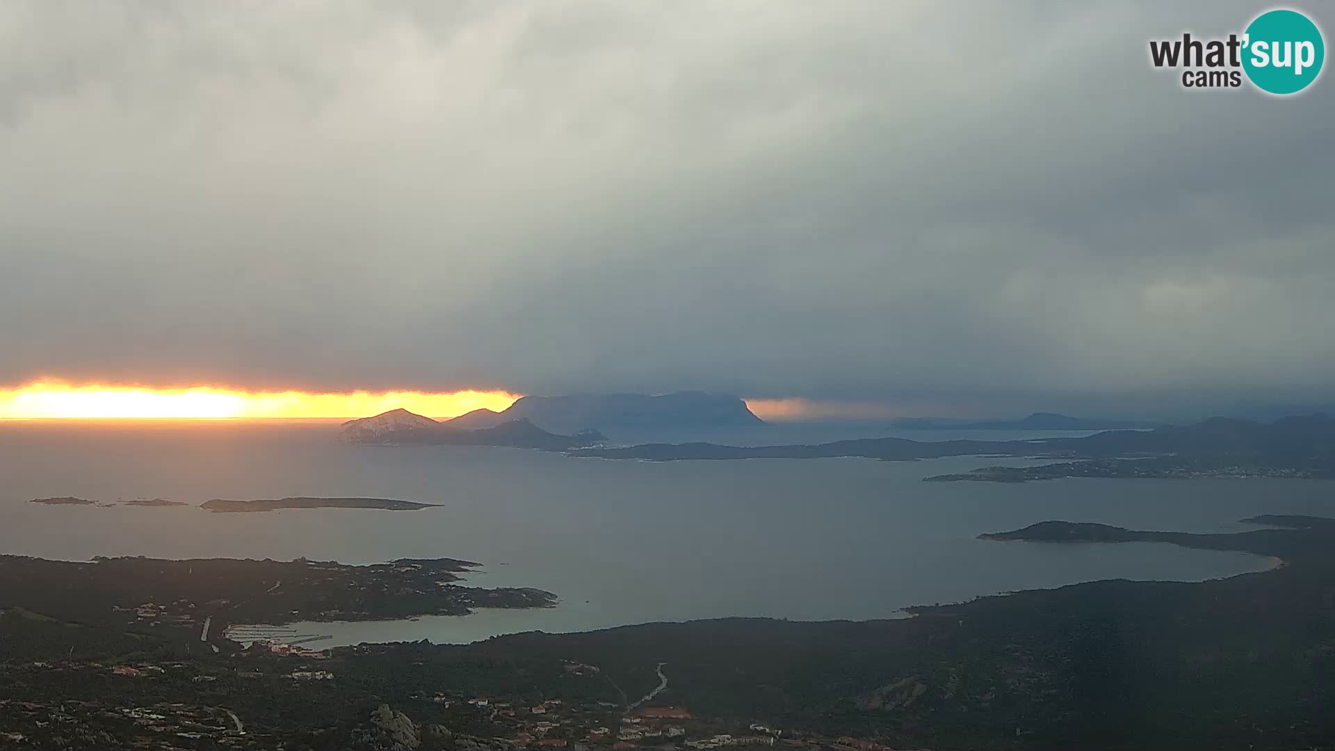 Monte Moro webcam Costa Smeralda panoramic view Sardinia