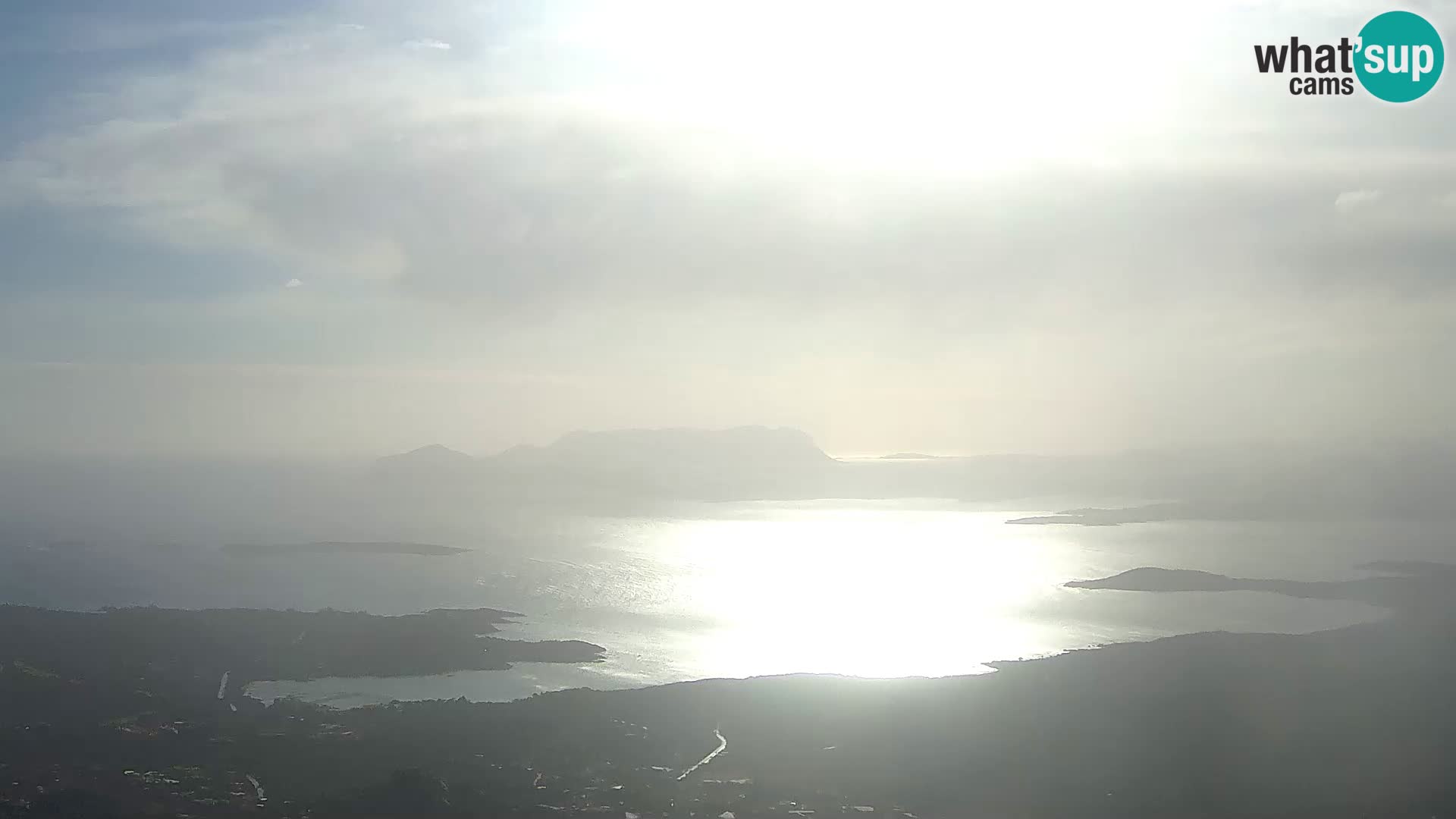 Monte Moro spletna kamera Costa Smeralda panoramski pogled na Sardinijo