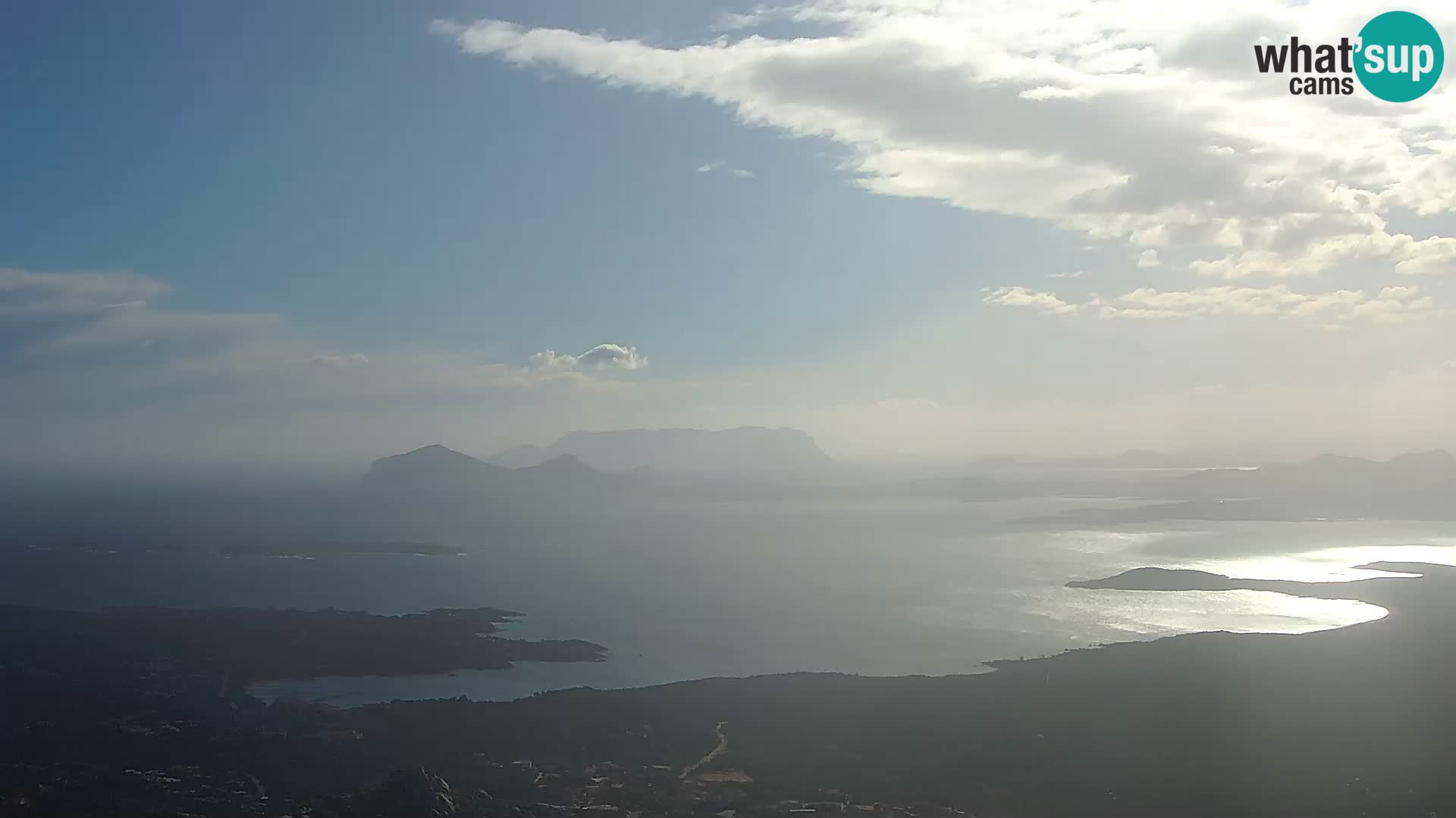 Monte Moro web kamera Costa Smeralda panoramski pogled na Sardiniju