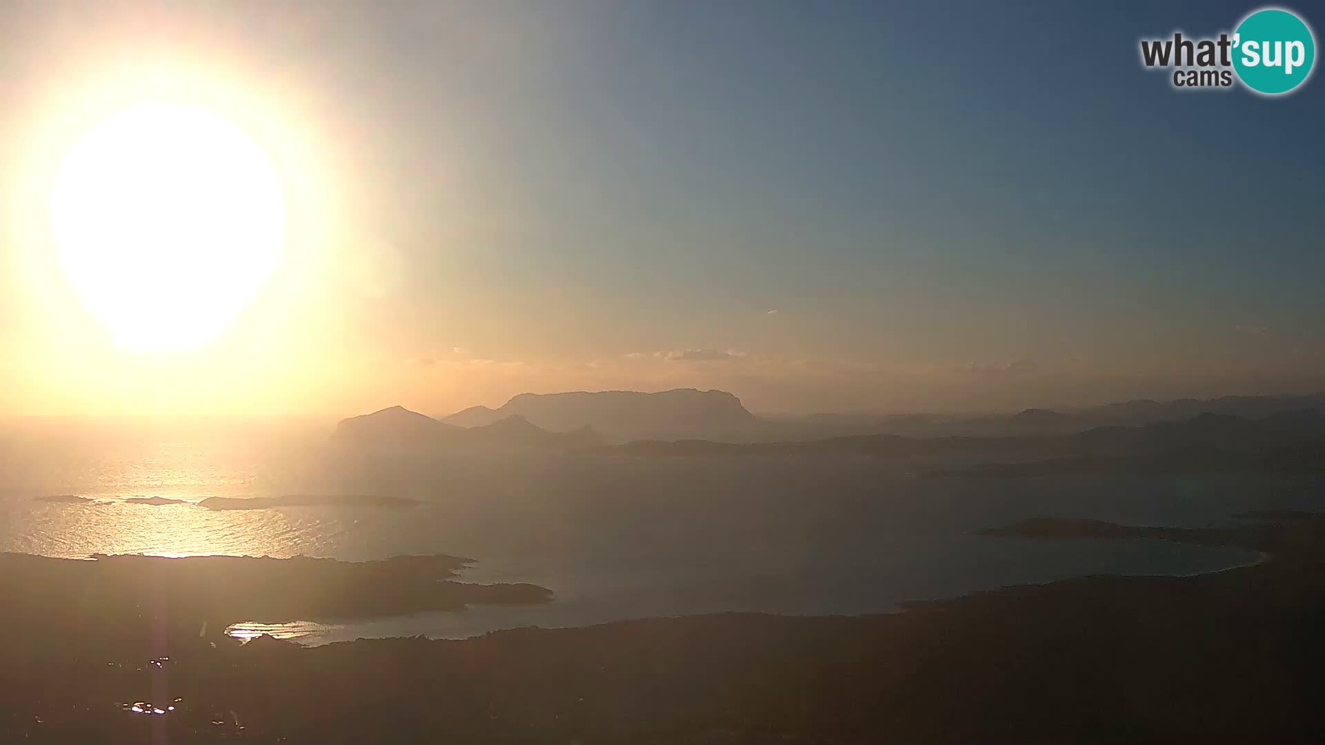 Monte Moro camera en vivo Costa Smeralda vista panorámica Cerdeña