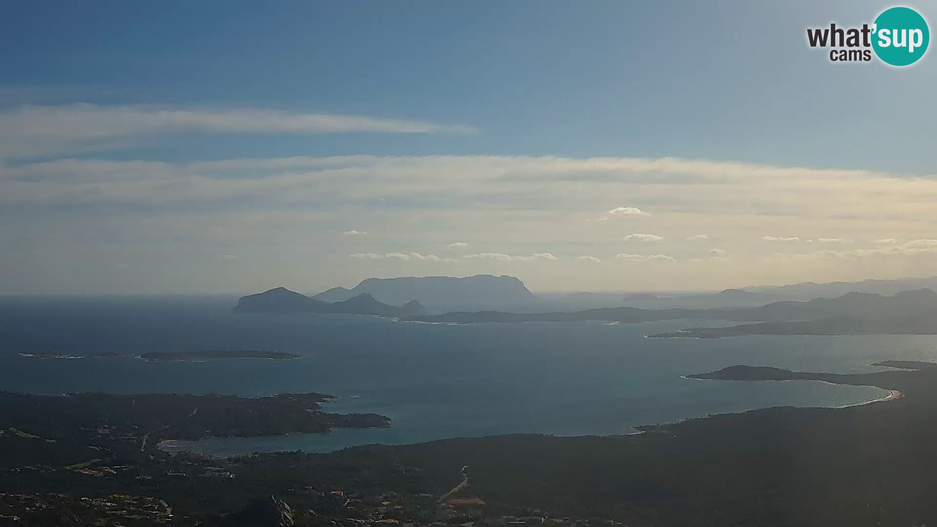 Monte Moro web kamera Costa Smeralda panoramski pogled na Sardiniju