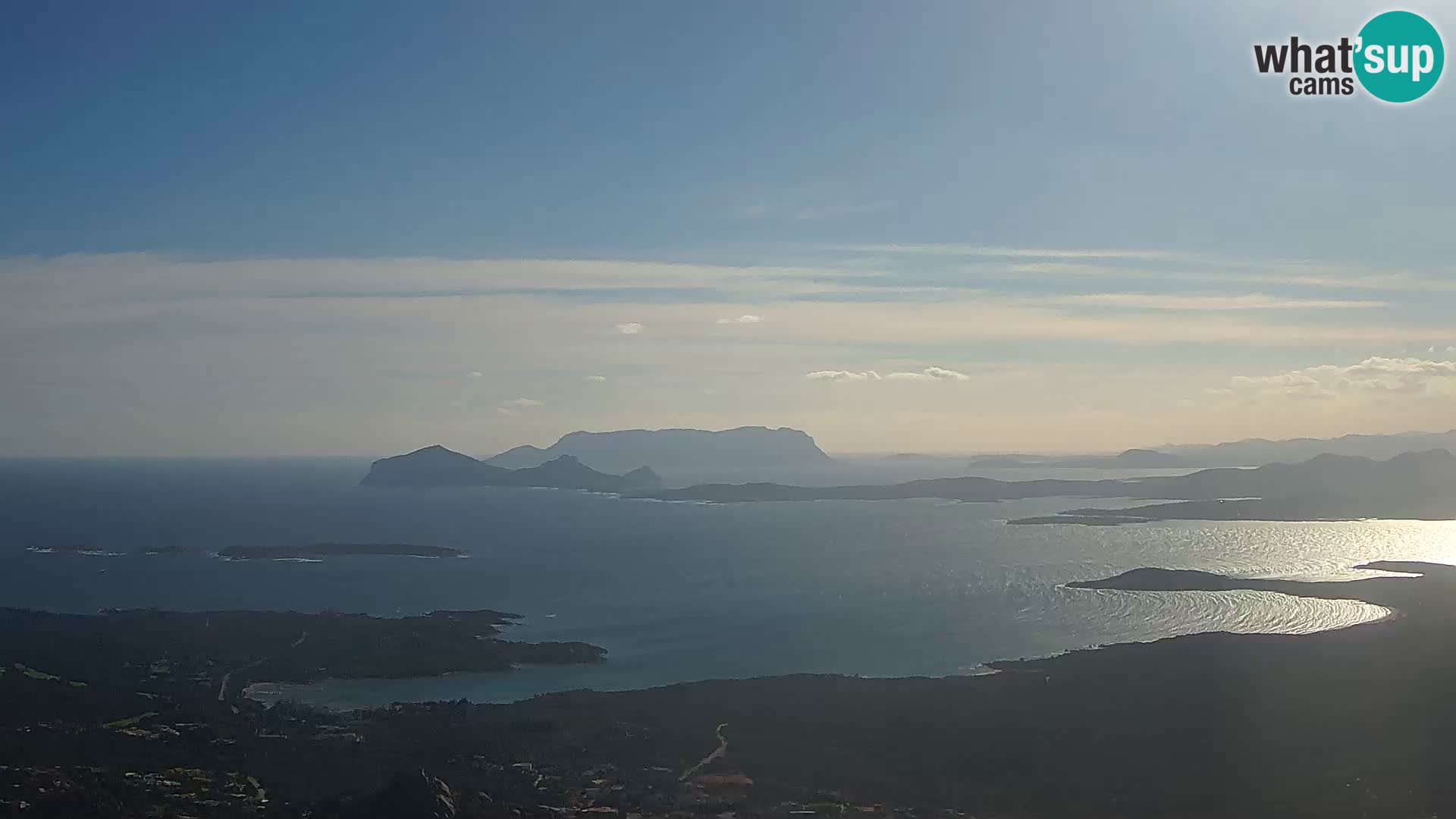 Monte Moro webcam Costa Smeralda panoramic view Sardinia