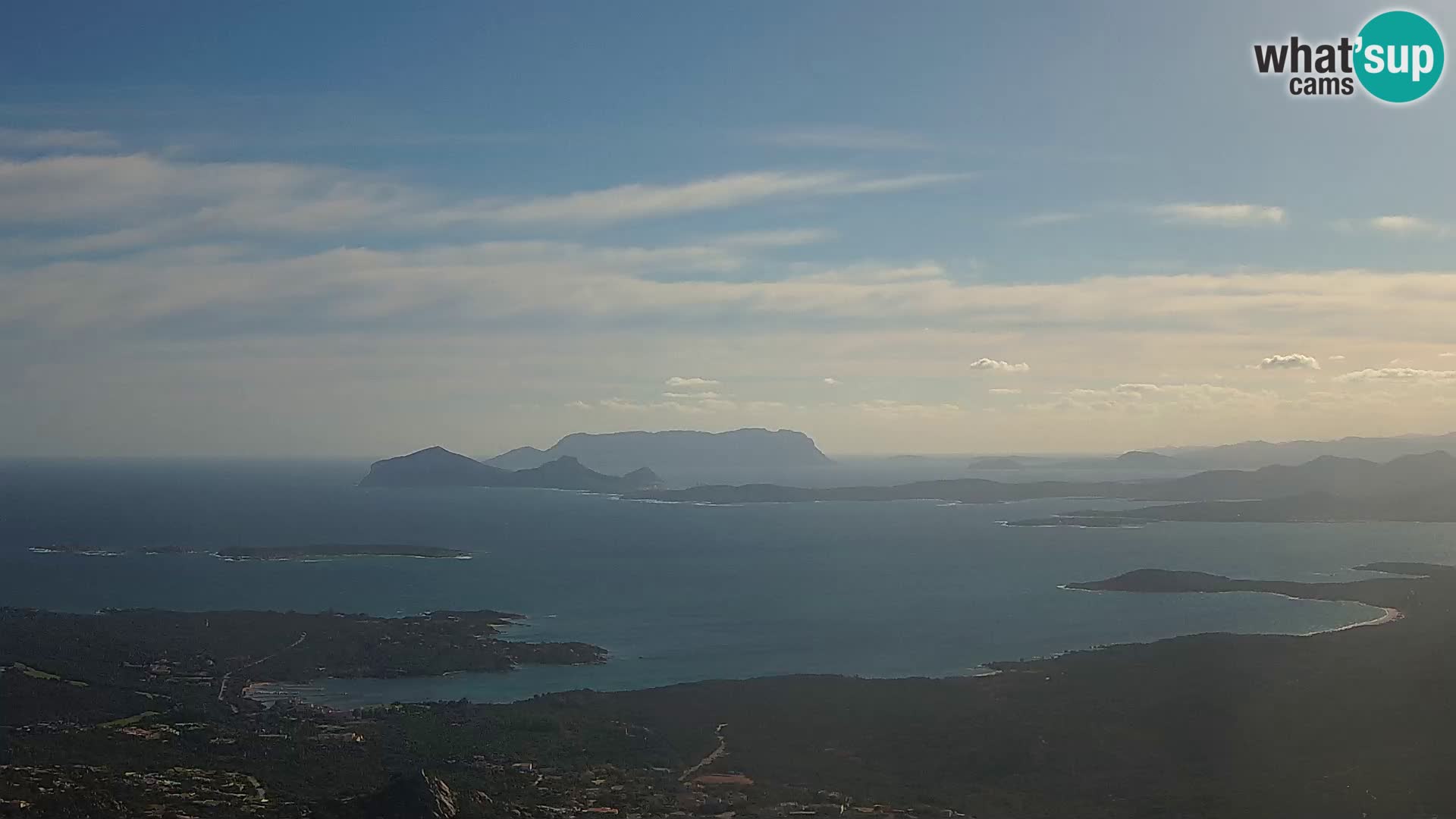 Monte Moro webcam Costa Smeralda vista panoramica Sardegna