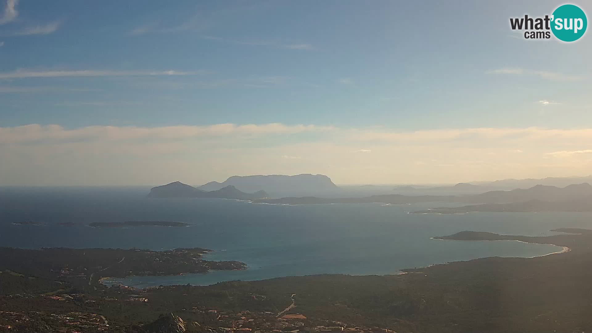 Monte Moro webcam Costa Smeralda panoramic view Sardinia