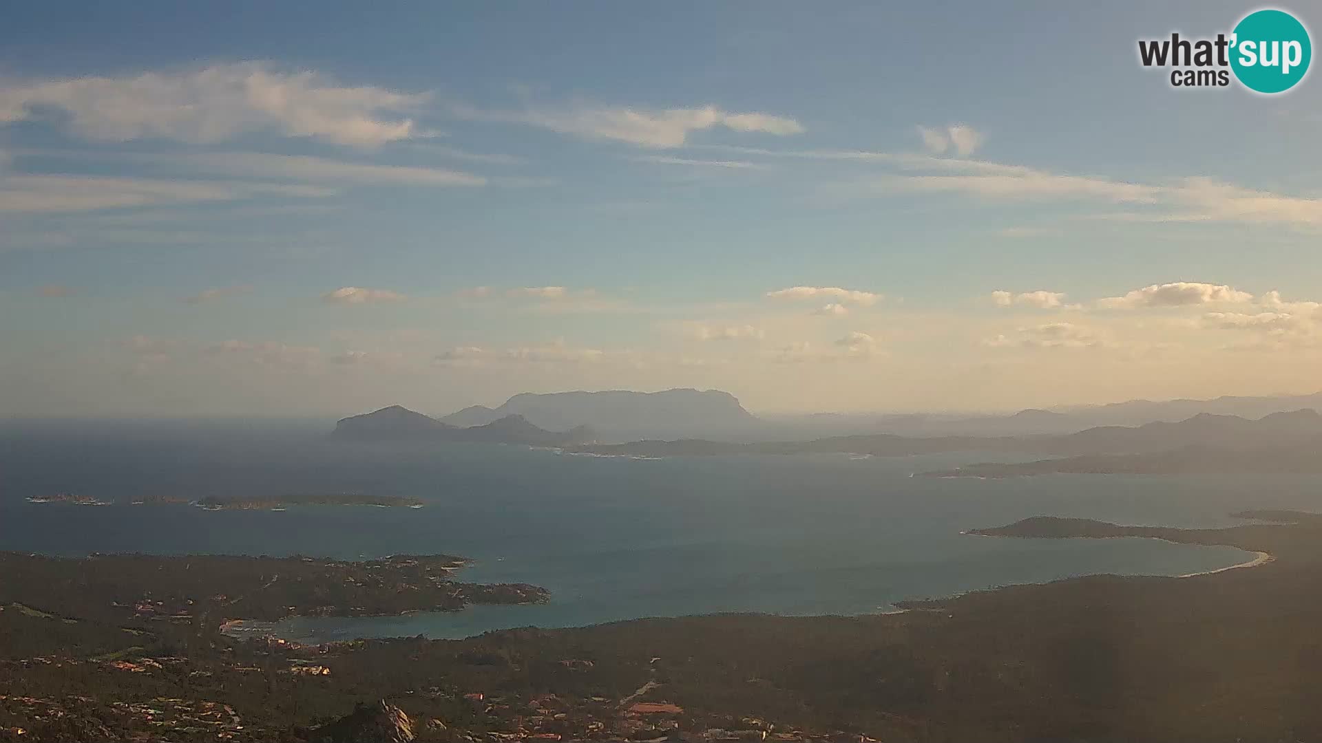 Monte Moro webcam Costa Smeralda panoramic view Sardinia