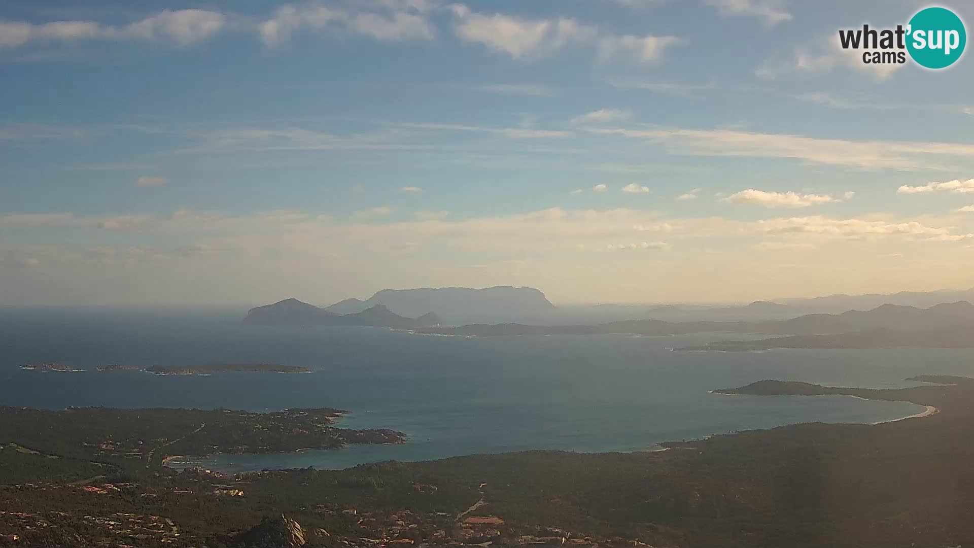 Monte Moro webcam Costa Smeralda panoramic view Sardinia