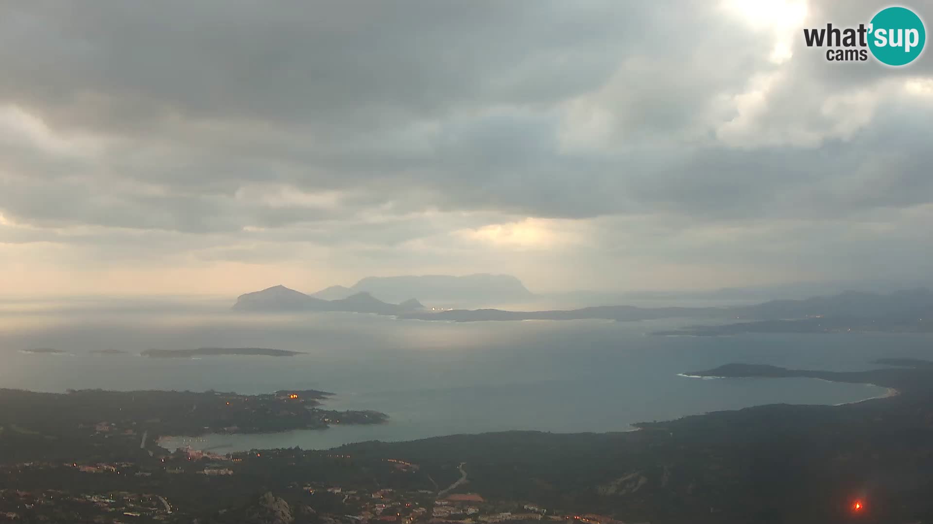 Monte Moro livecam Costa Smeralda vue panoramique Sardaigne