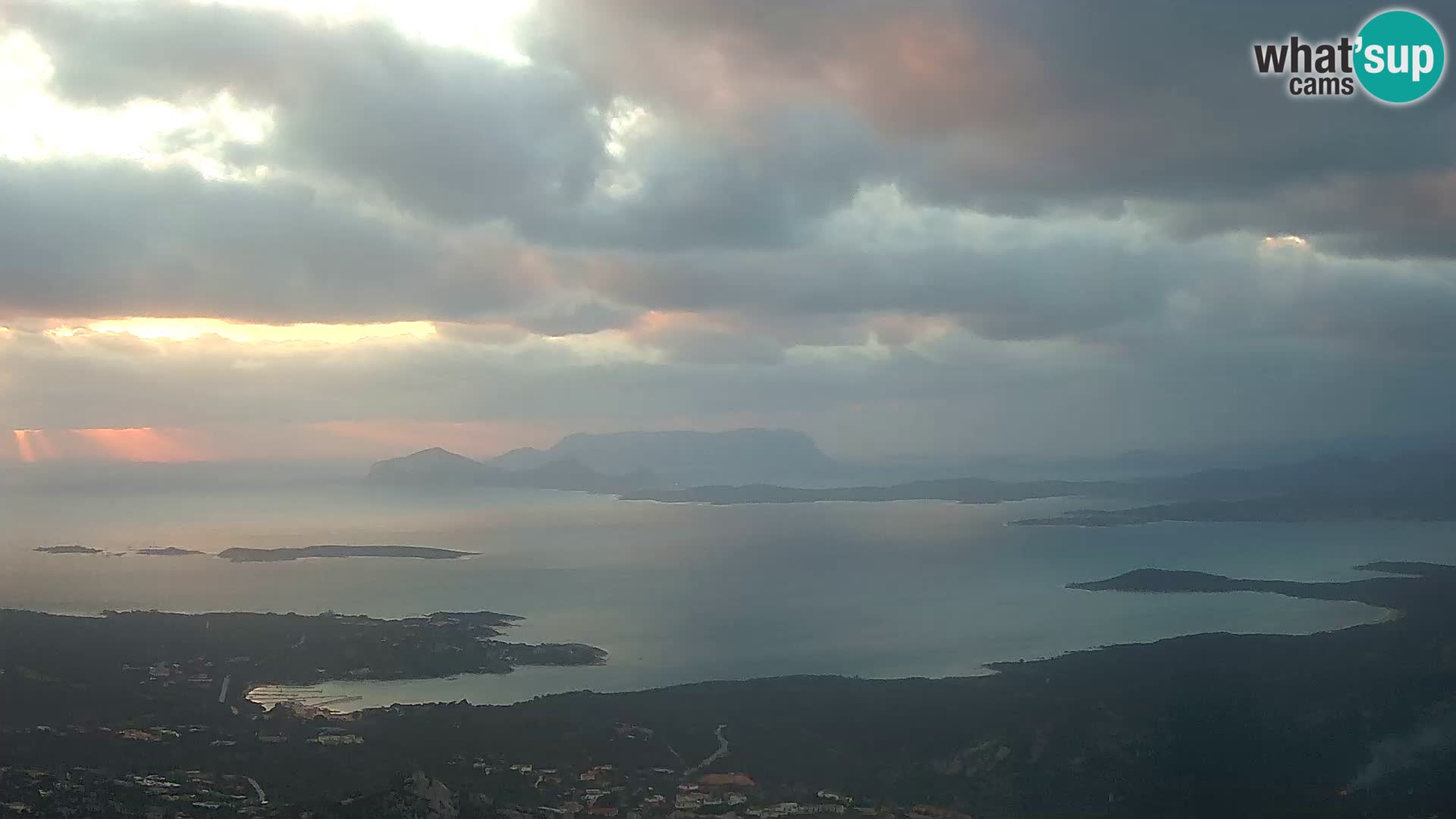 Monte Moro livecam Costa Smeralda vue panoramique Sardaigne