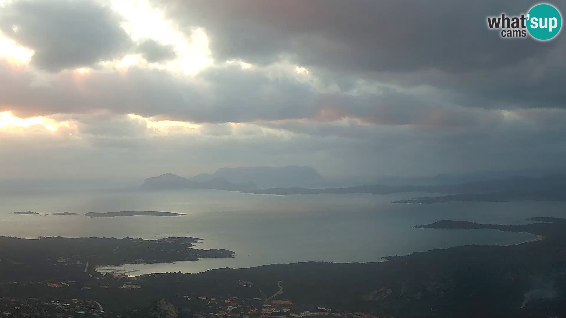 Monte Moro livecam Costa Smeralda vue panoramique Sardaigne