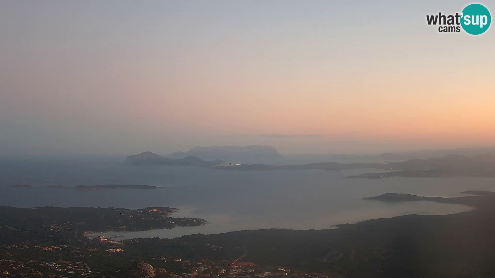 Monte Moro webcam Costa Smeralda panoramic view Sardinia