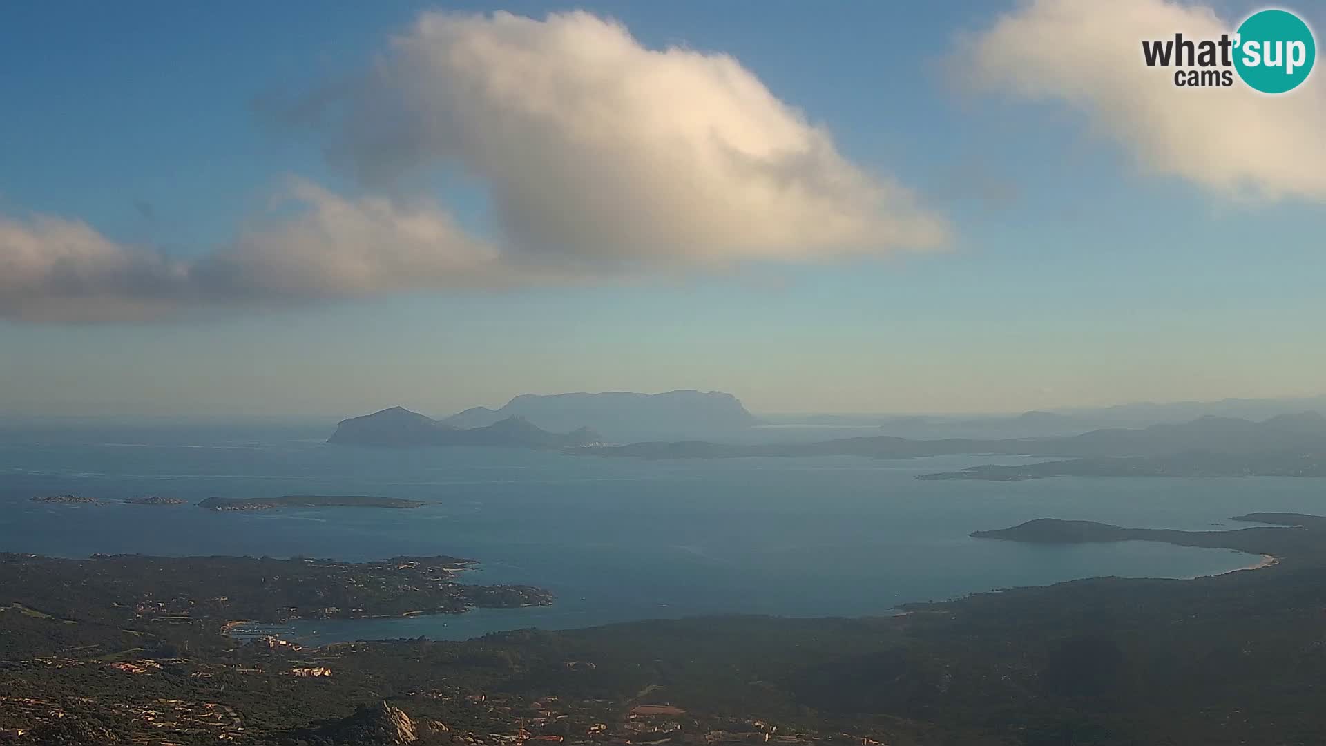 Monte Moro livecam Costa Smeralda vue panoramique Sardaigne