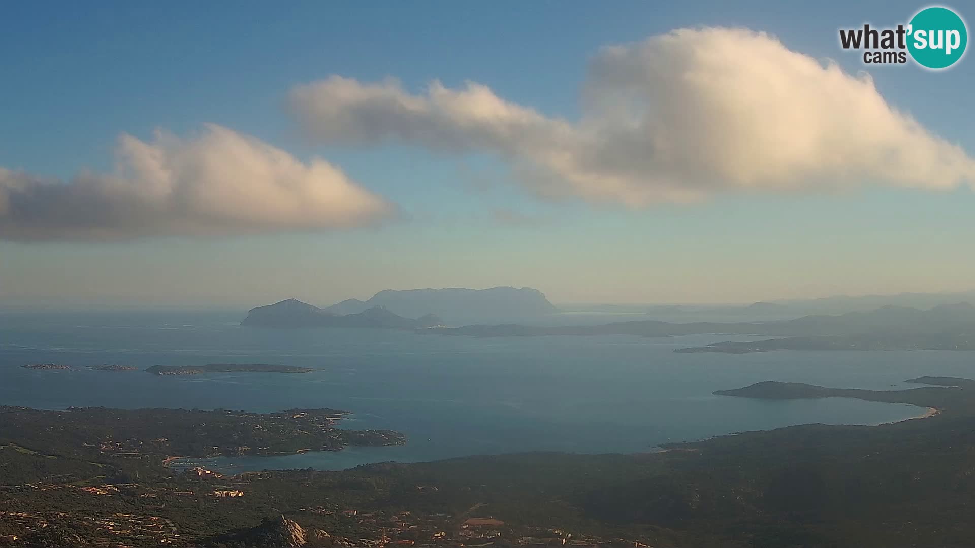 Monte Moro web kamera Costa Smeralda panoramski pogled na Sardiniju