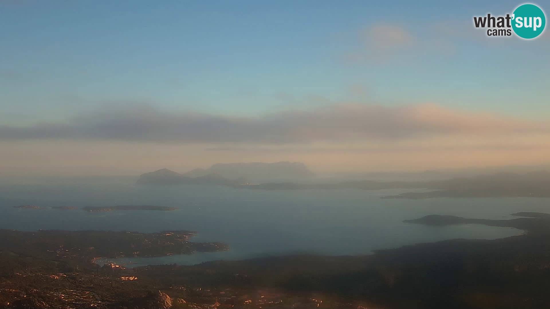 Monte Moro spletna kamera Costa Smeralda panoramski pogled na Sardinijo