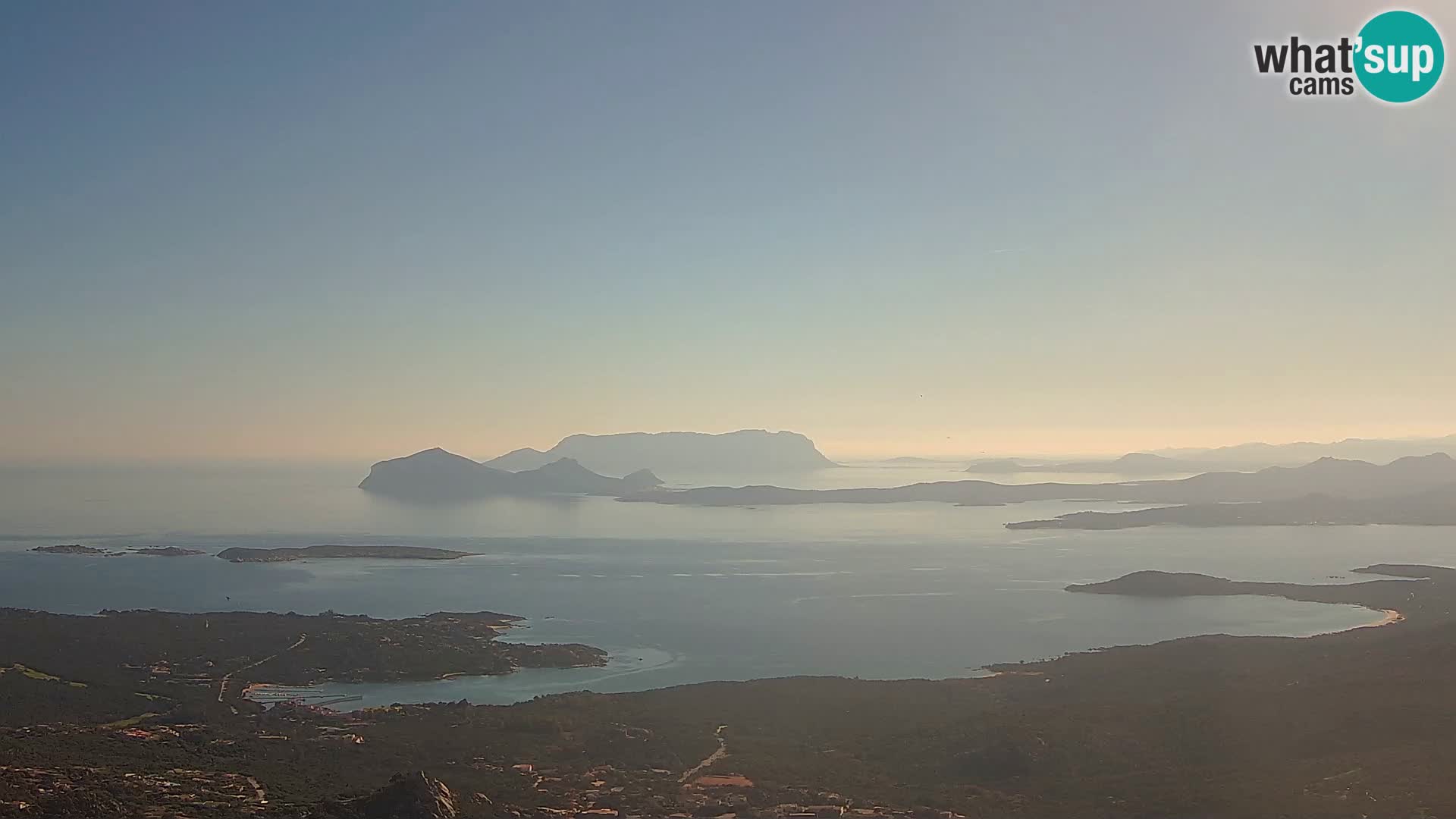 Monte Moro livecam Costa Smeralda vue panoramique Sardaigne