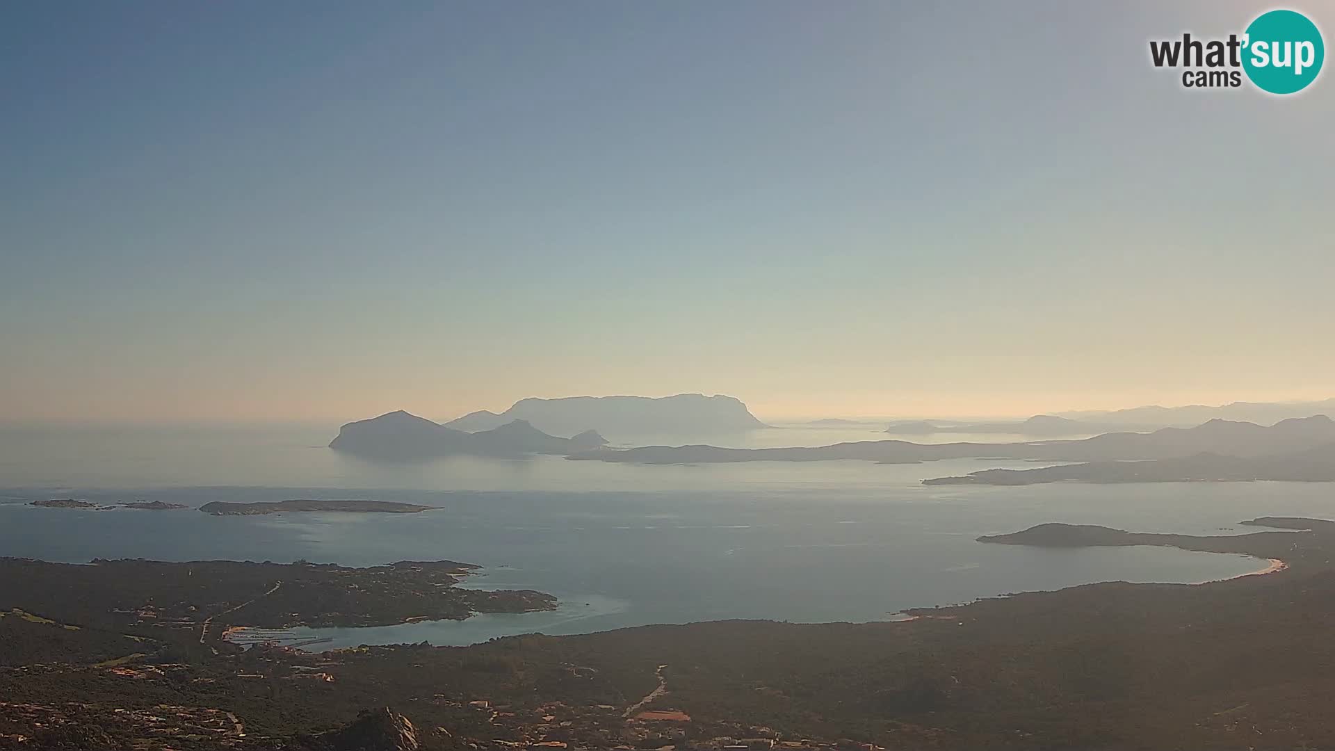 Monte Moro spletna kamera Costa Smeralda panoramski pogled na Sardinijo