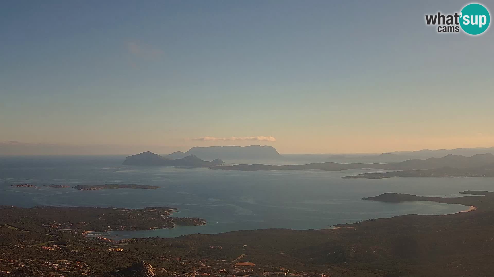 Monte Moro web kamera Costa Smeralda panoramski pogled na Sardiniju