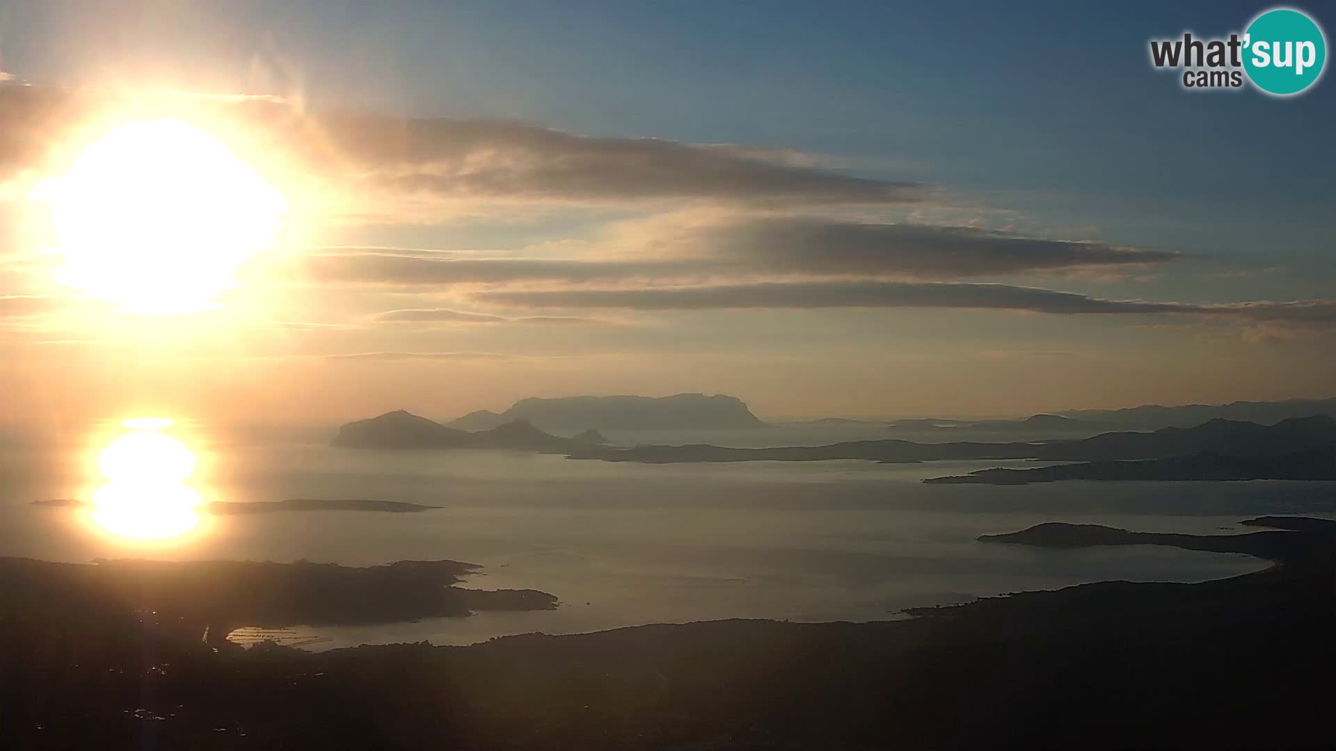 Monte Moro livecam Costa Smeralda vue panoramique Sardaigne