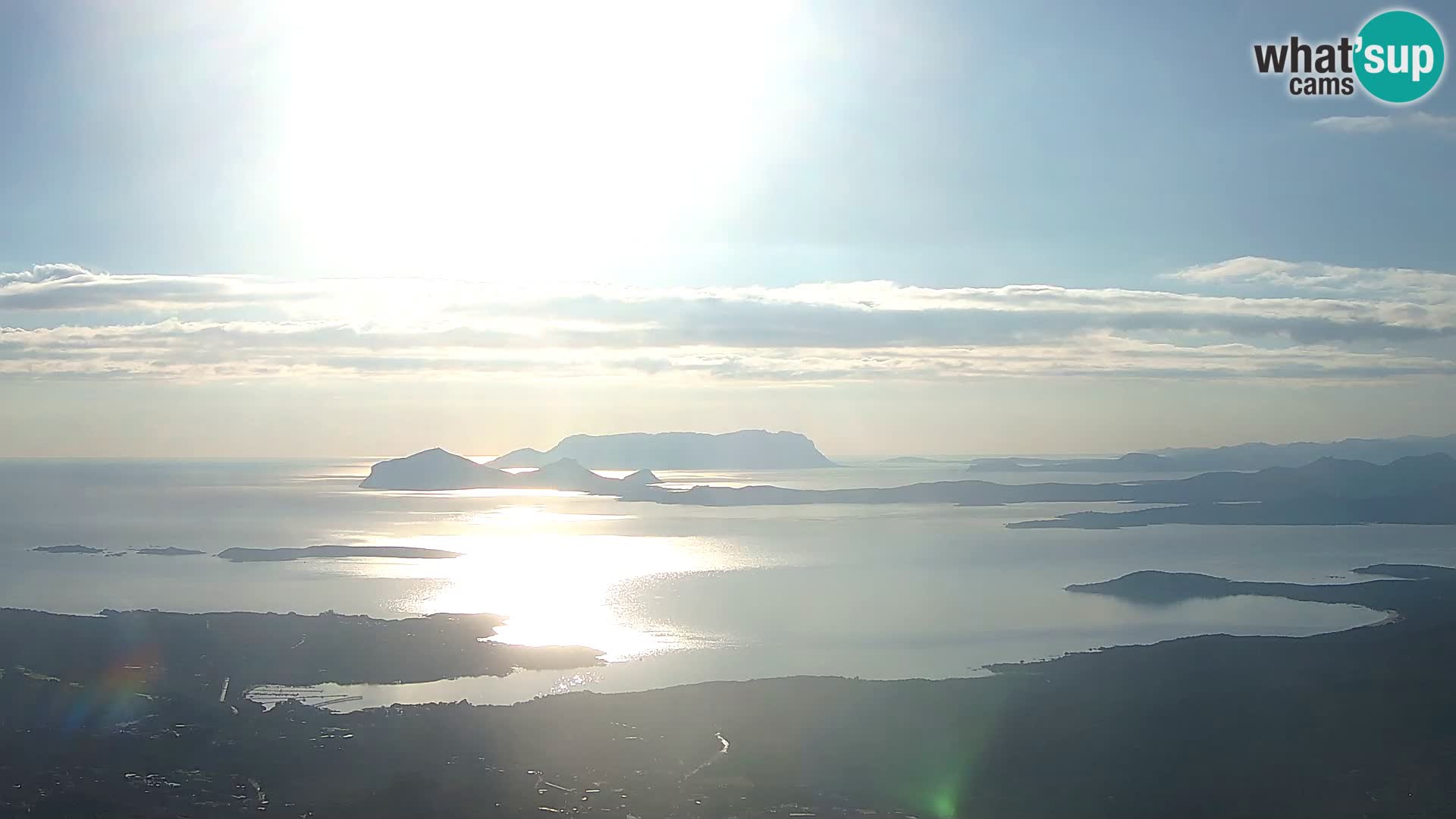 Monte Moro spletna kamera Costa Smeralda panoramski pogled na Sardinijo