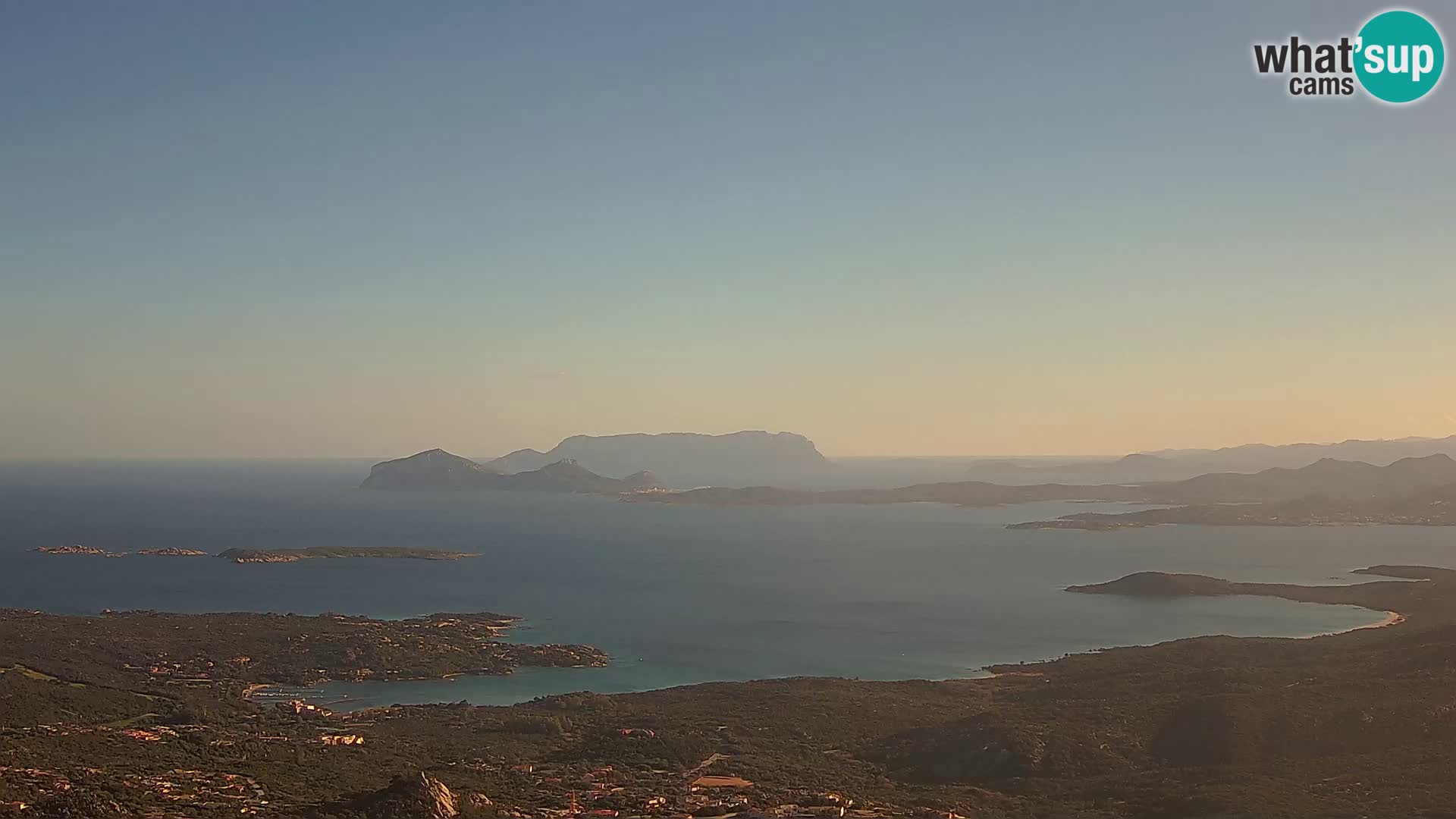 Monte Moro spletna kamera Costa Smeralda panoramski pogled na Sardinijo