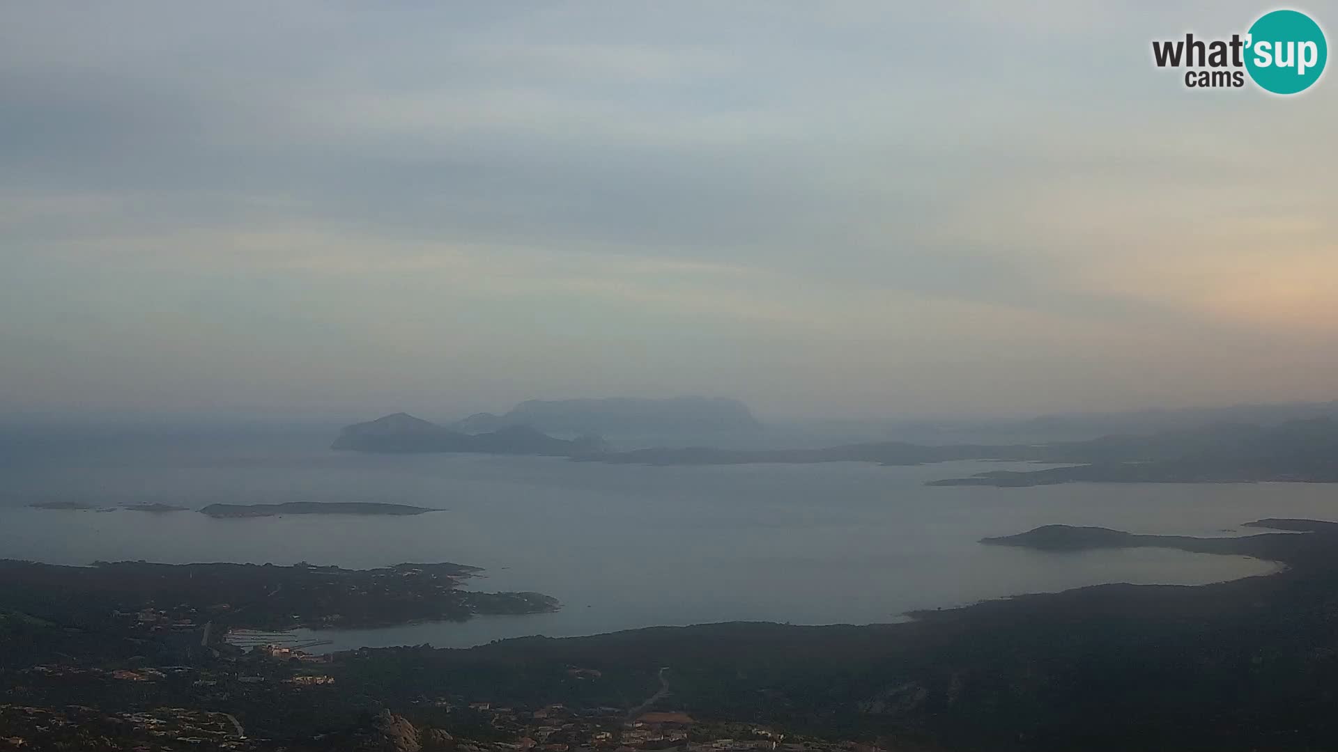 Monte Moro camera en vivo Costa Smeralda vista panorámica Cerdeña