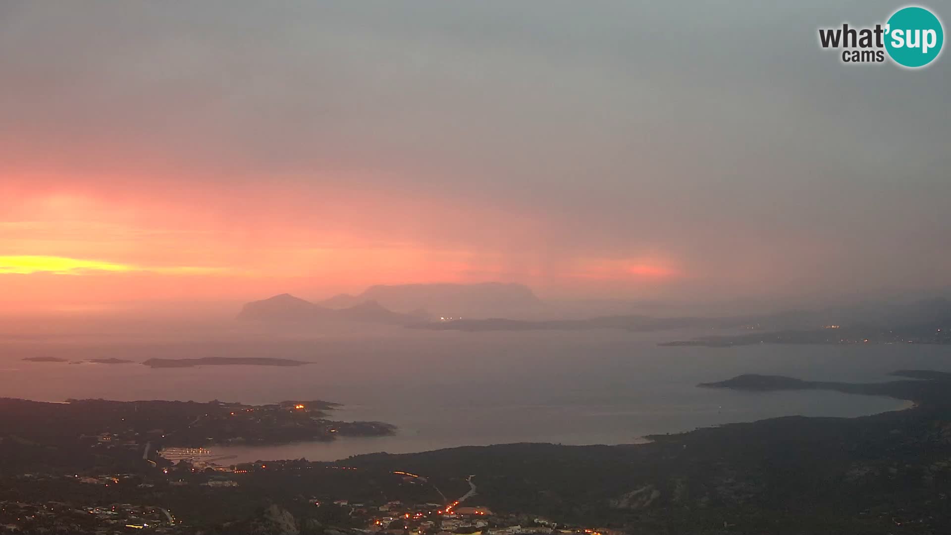 Monte Moro webcam Costa Smeralda vista panoramica Sardegna