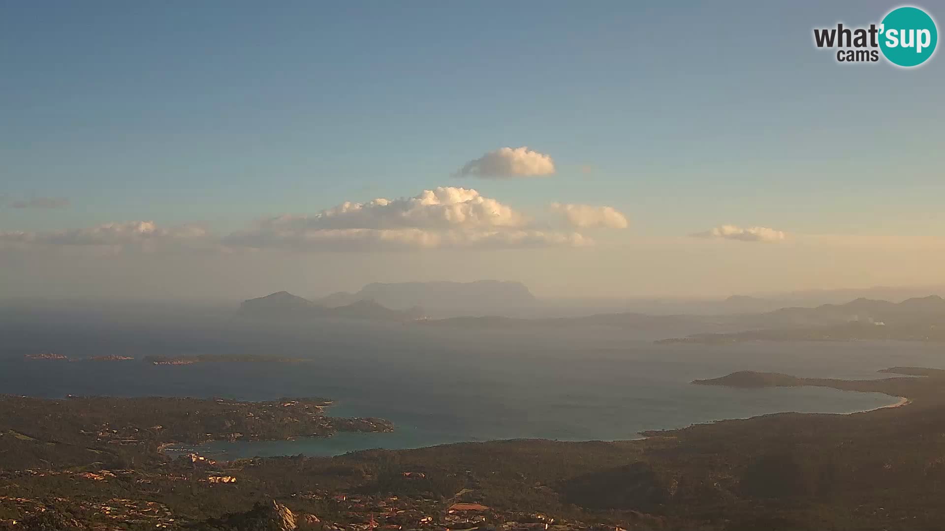 Monte Moro spletna kamera Costa Smeralda panoramski pogled na Sardinijo