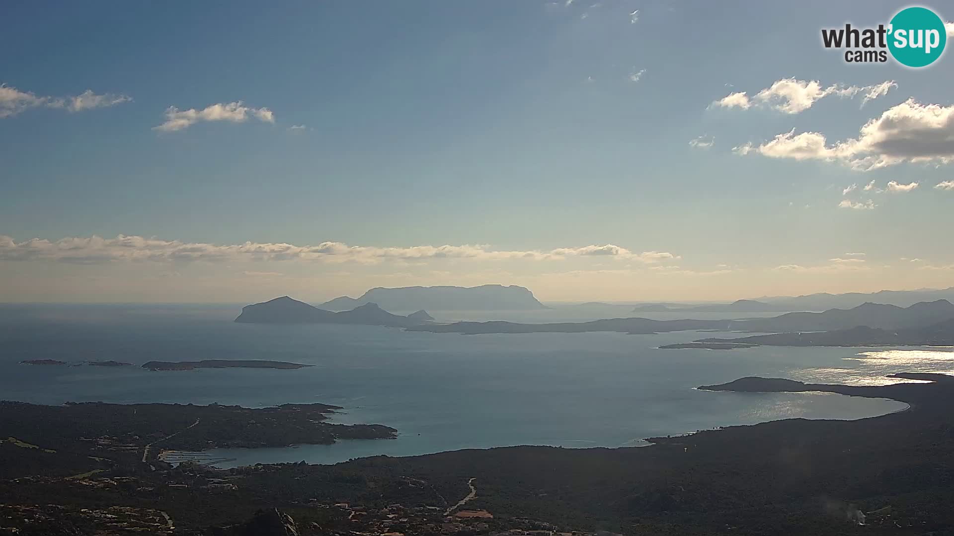 Monte Moro webcam Costa Smeralda panoramic view Sardinia