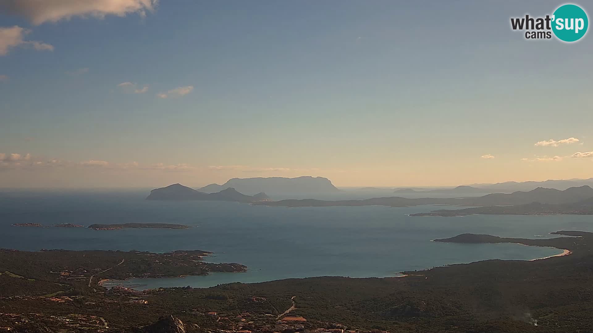 Monte Moro webcam Costa Smeralda panoramic view Sardinia