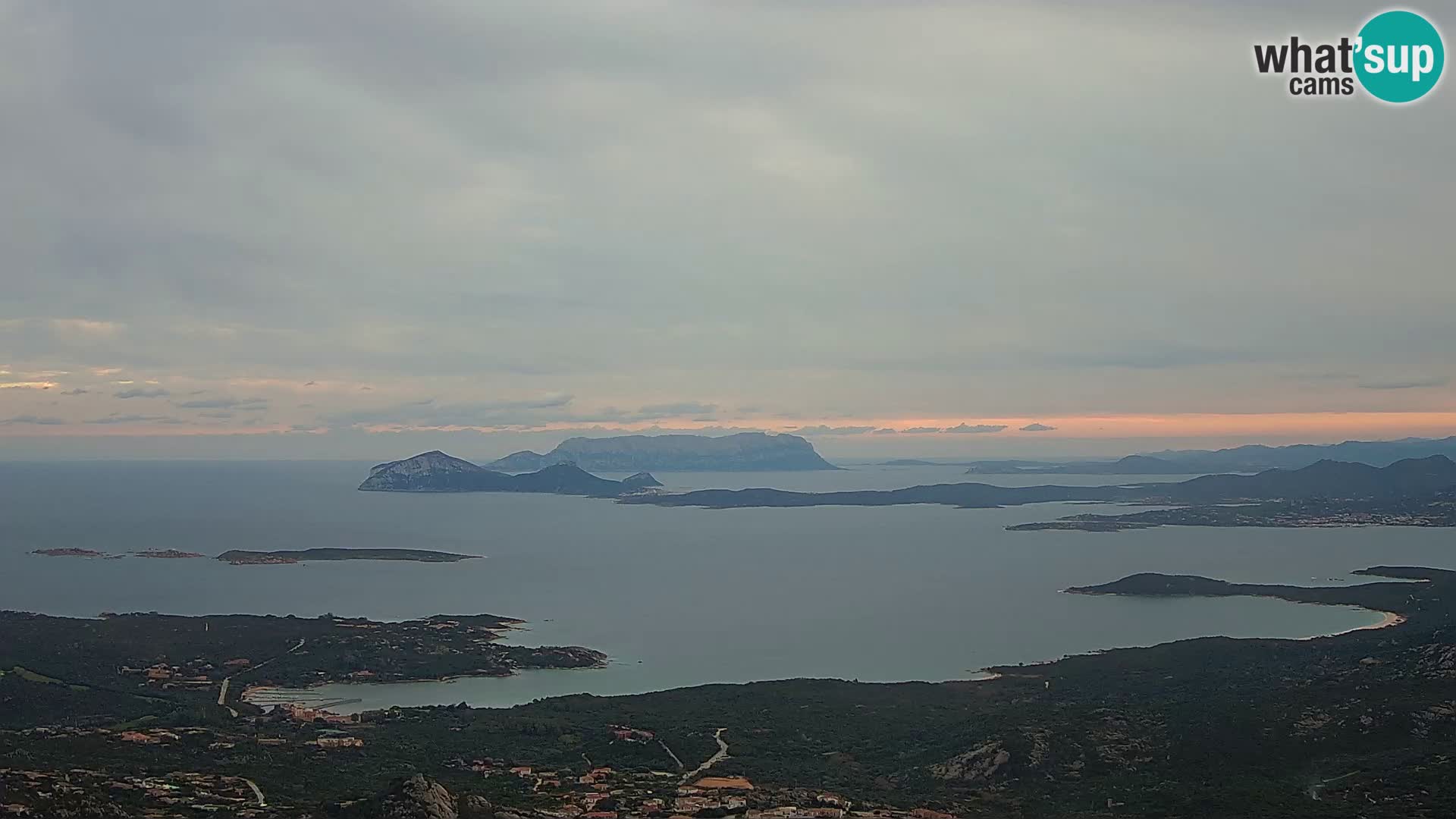 Monte Moro webcam Costa Smeralda panoramic view Sardinia