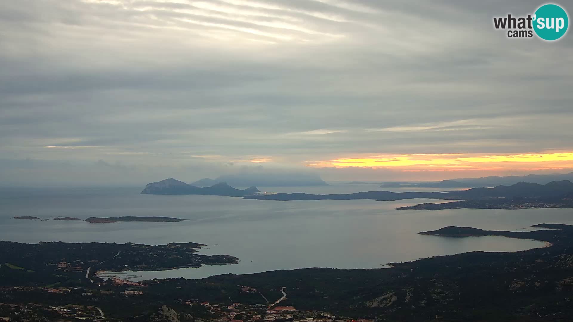 Monte Moro livecam Costa Smeralda vue panoramique Sardaigne