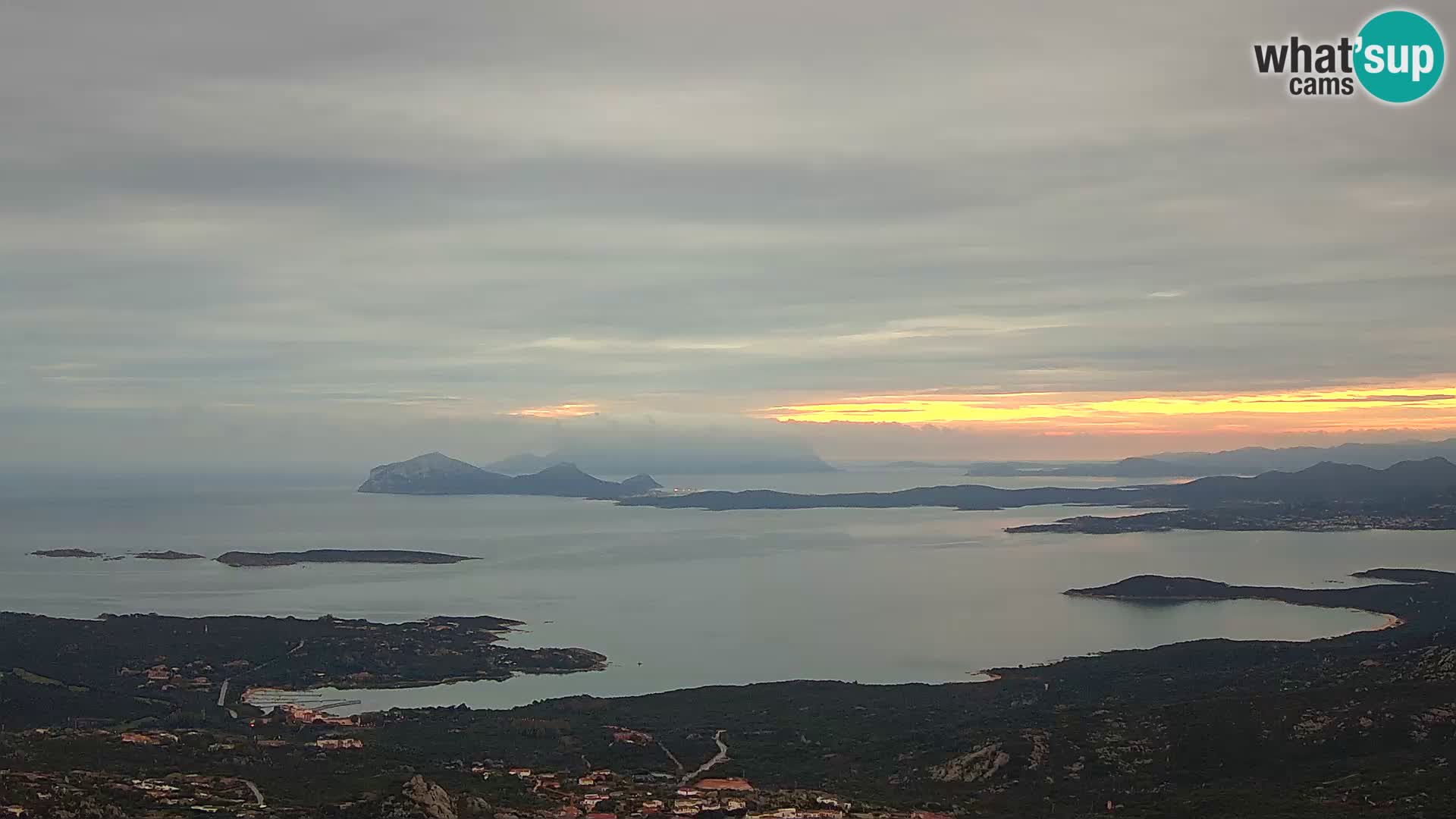 Monte Moro webcam Costa Smeralda panoramic view Sardinia