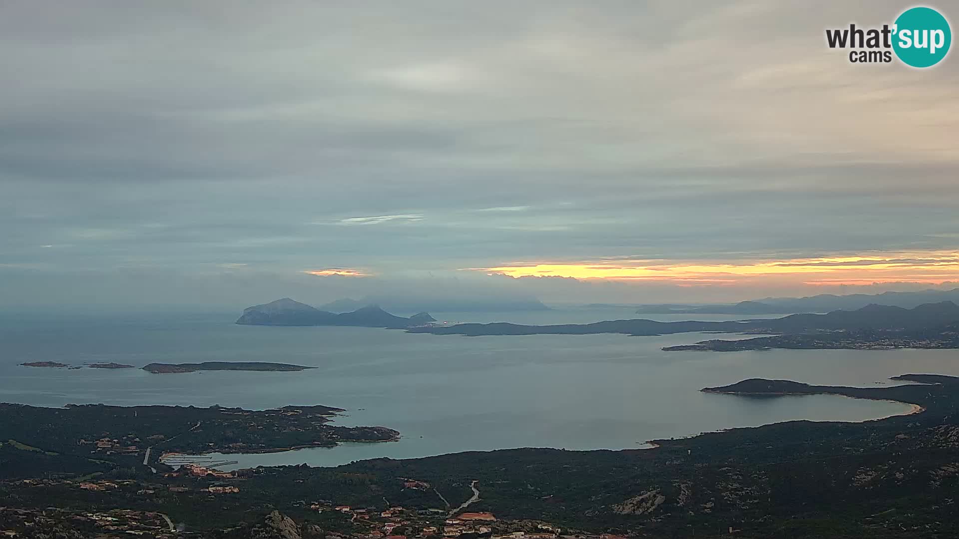 Monte Moro webcam Costa Smeralda vista panoramica Sardegna