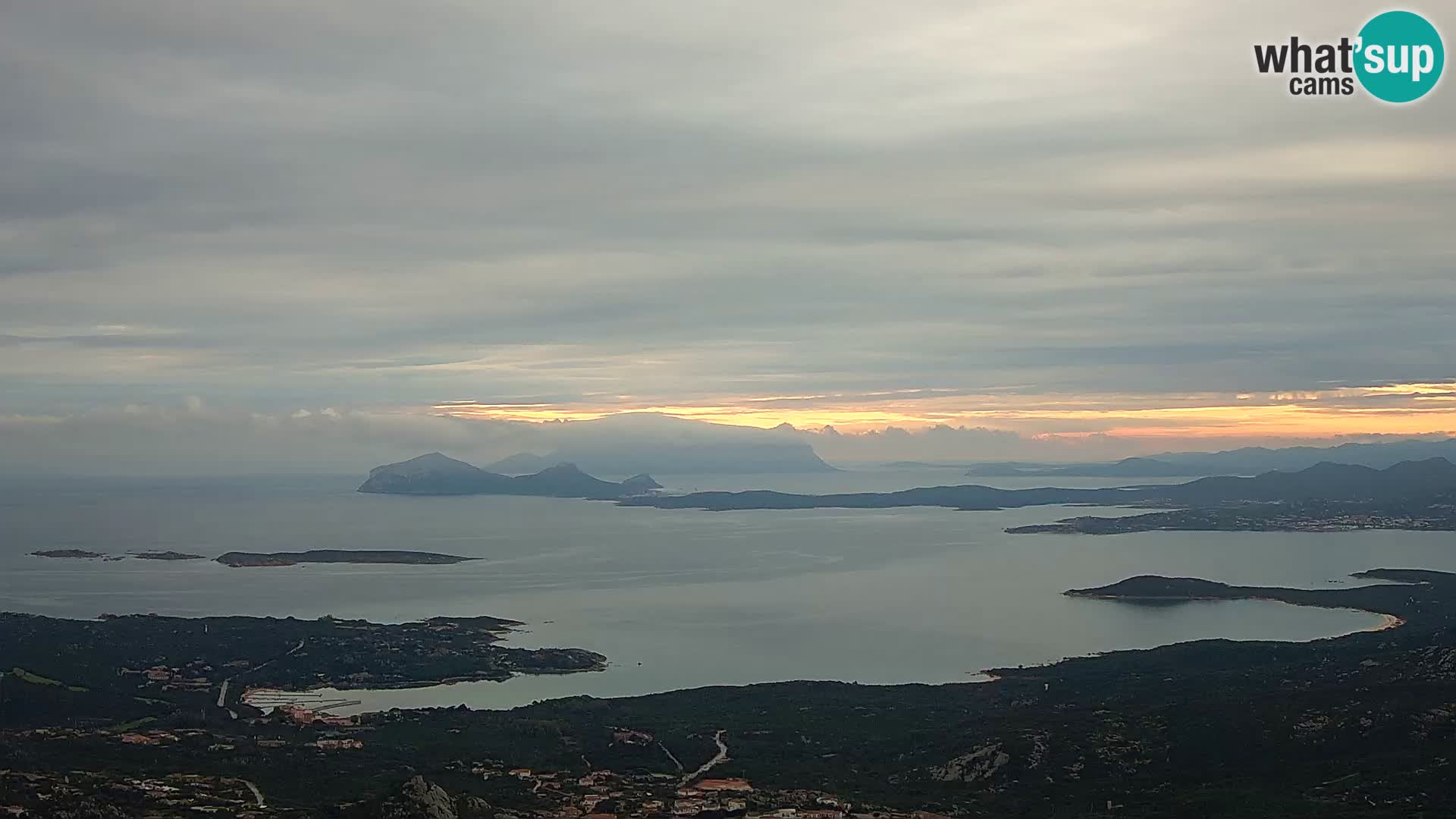 Monte Moro webcam Costa Smeralda panoramic view Sardinia